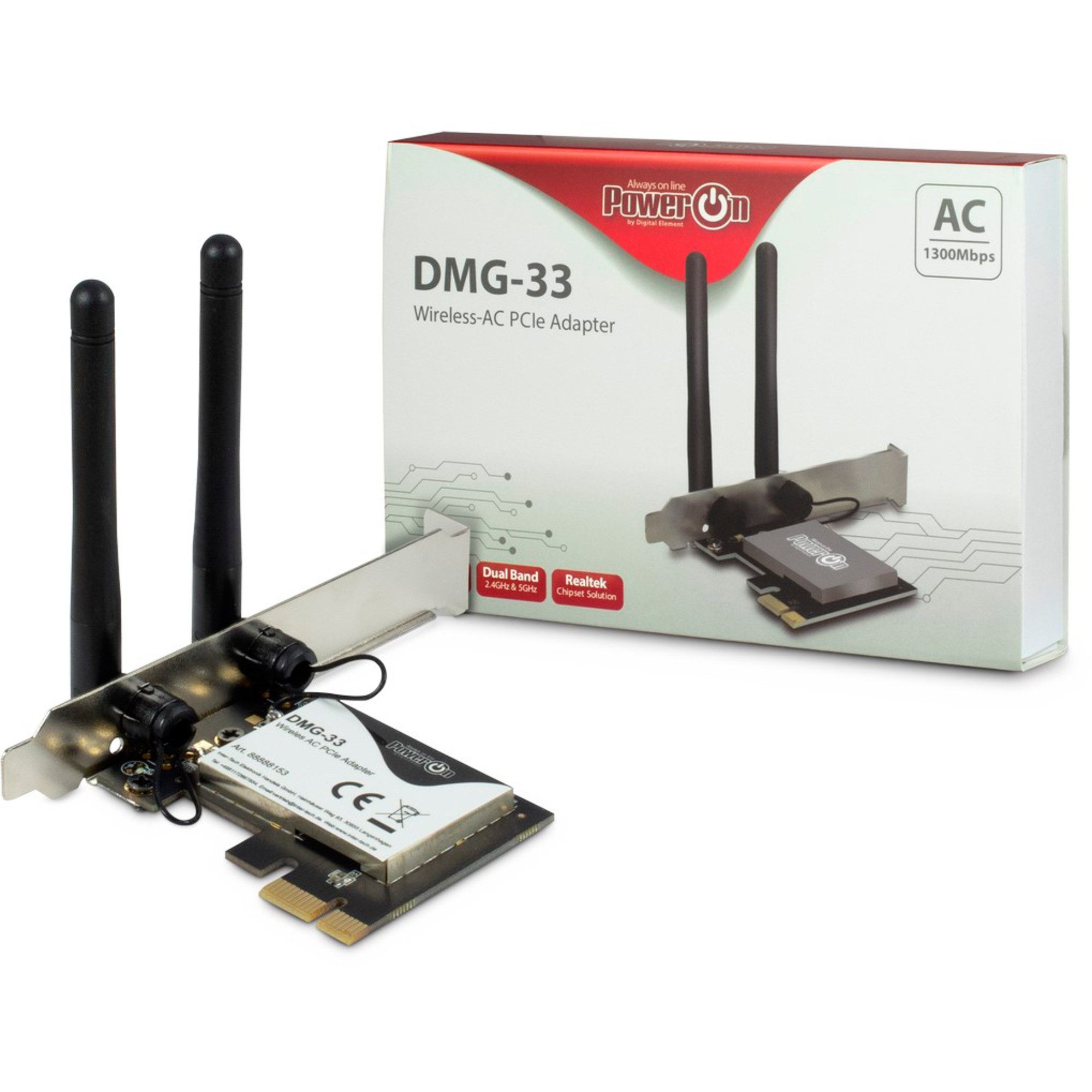 Inter-Tech DMG-33, WLAN-Adapter Netzwerk-Adapter