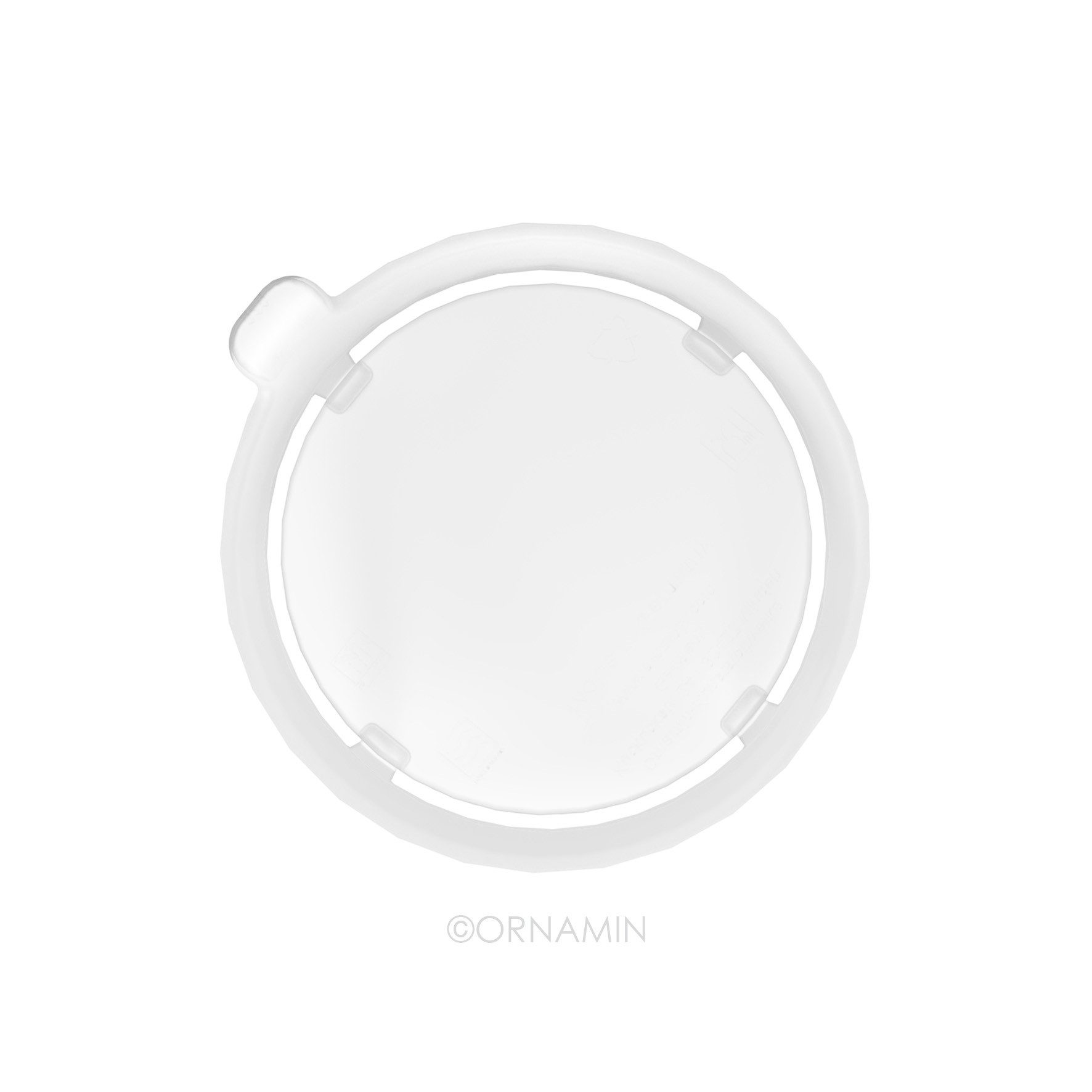 Ornamin Schnabelbecher Becher mit Trink-Trick mit Schnabelaufsatz/Trinkaufsatz, 2-tlg., Kunststoff, Trinkhilfe l Alltagshilfe l BPA-frei l Made in Germany