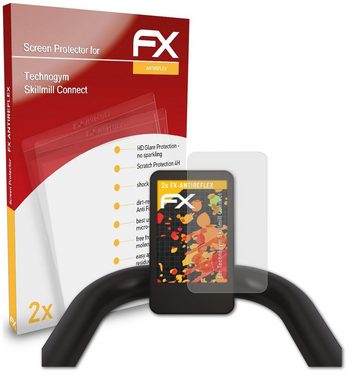 atFoliX Schutzfolie für Technogym Skillmill Connect, (2 Folien), Entspiegelnd und stoßdämpfend