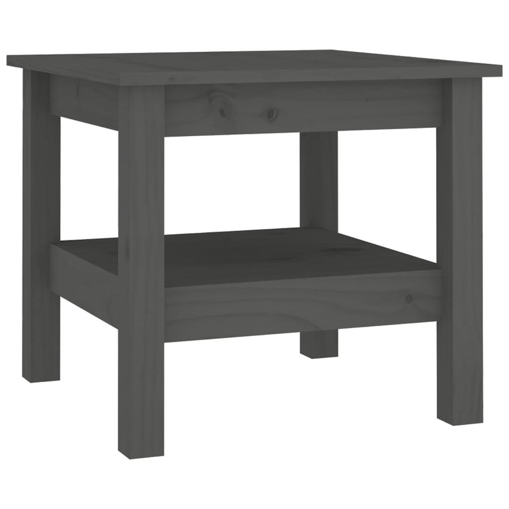 furnicato Couchtisch Grau 45x45x40 cm Massivholz günstig online kaufen