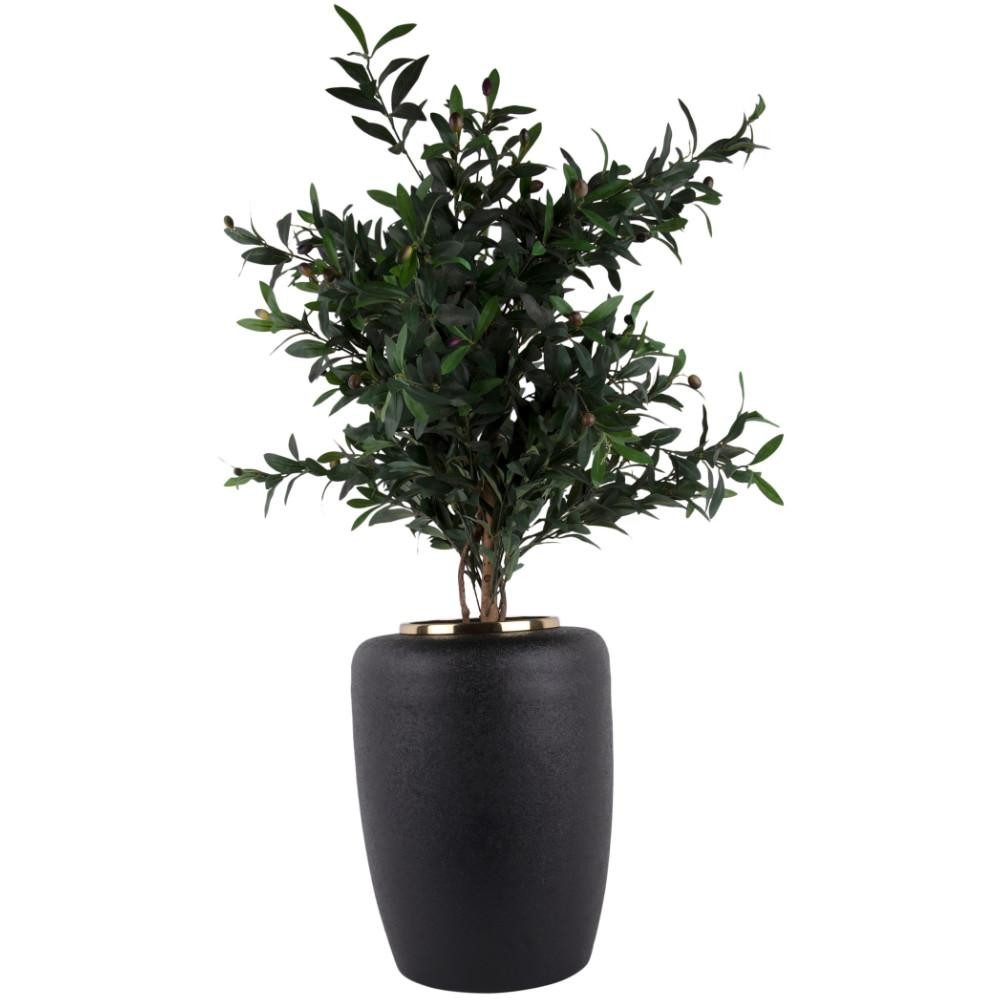 Present Time Blumentopf Vase Dex Iron Textured Black (33x45cm)