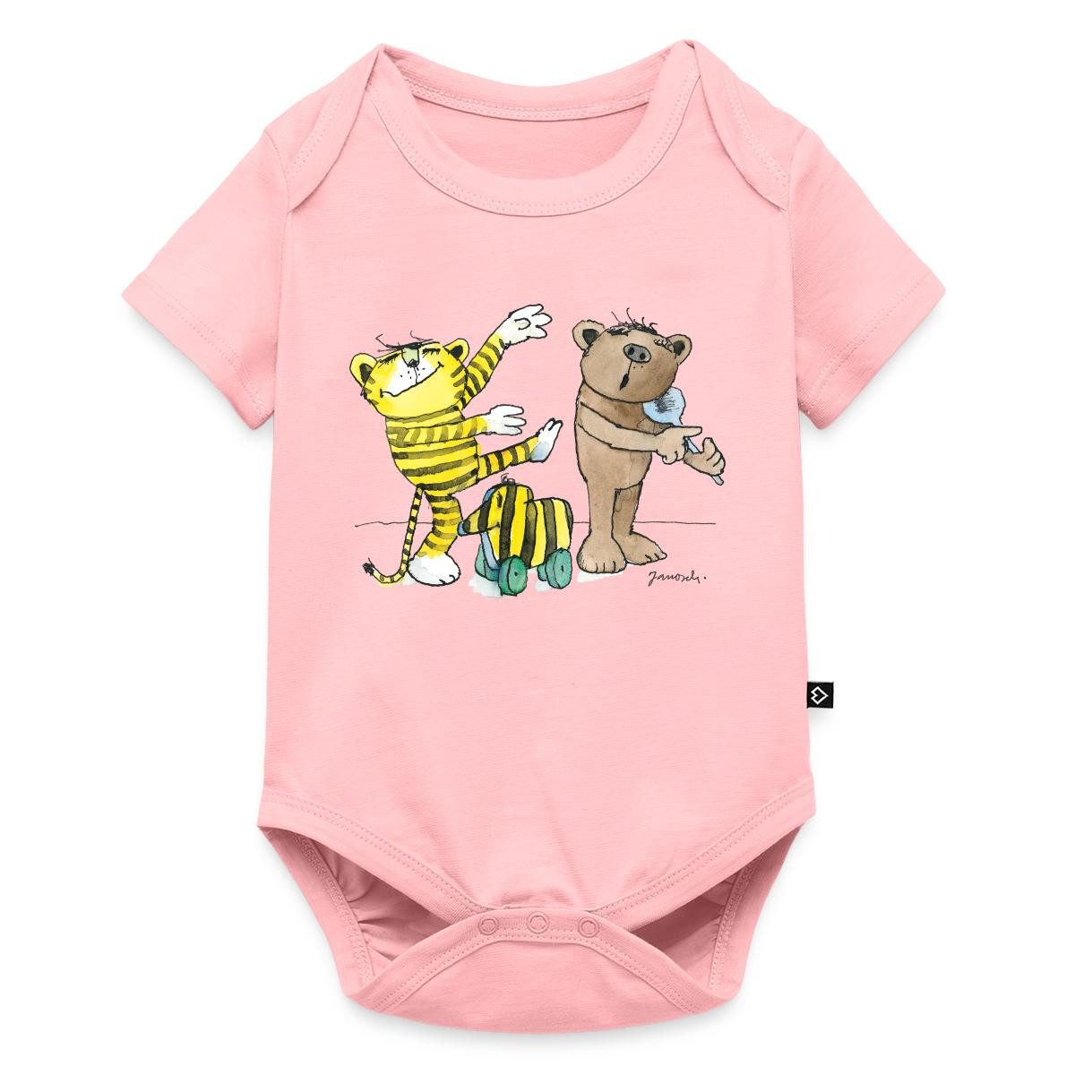 Kurzarmbody Janosch Tiger Und Bär Machen Musik Kurzarm Tages Baby Body