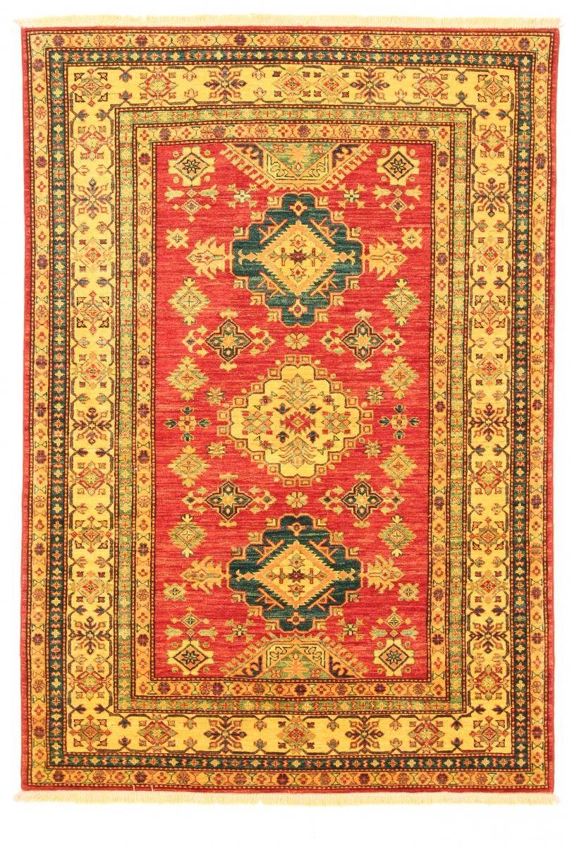 Orientteppich Super Kazak 142x210 Handgeknüpfter Orientteppich, Nain Trading, rechteckig, Höhe: 5 mm