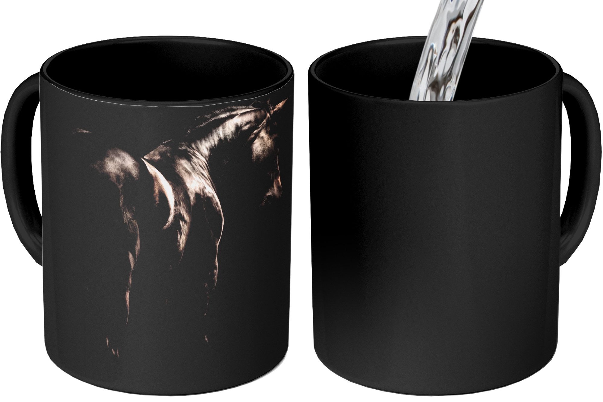Tasse Mächtig - Pferd - Dunkel
