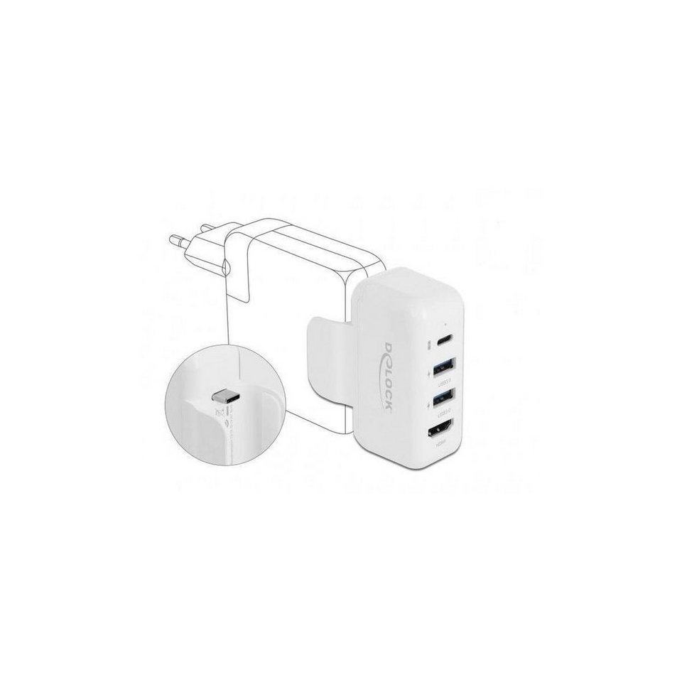 Delock 64080 - Delock Adapter für Apple Netzteil mit PD und HDMI 4K  Computer-Kabel, USB C, USB