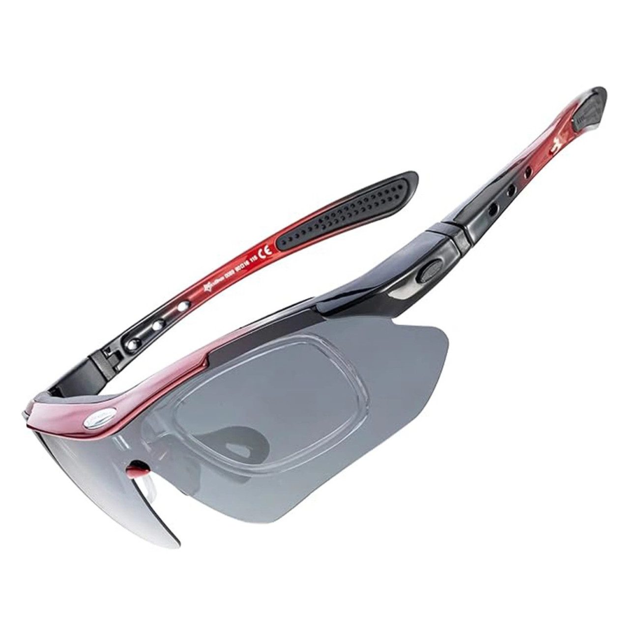 ROCKBROS Fahrradbrille photochrome, (Brillenset, Einzelartikel mit Zubehör), UV400, 30 g leicht, inkl. Etui & Band