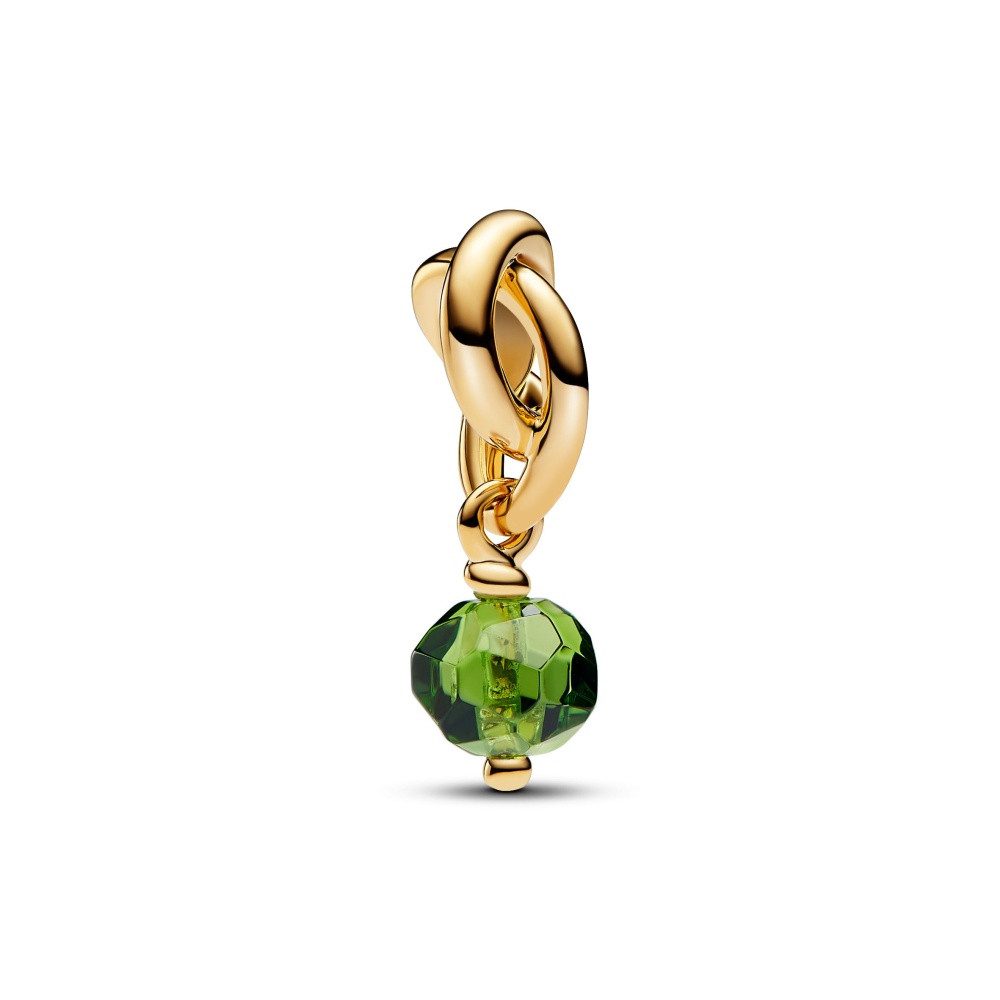 Pandora Charm-Einhänger Pandora Moments Facettierter hellgüner Eternity-Kreis -August- Charm-A