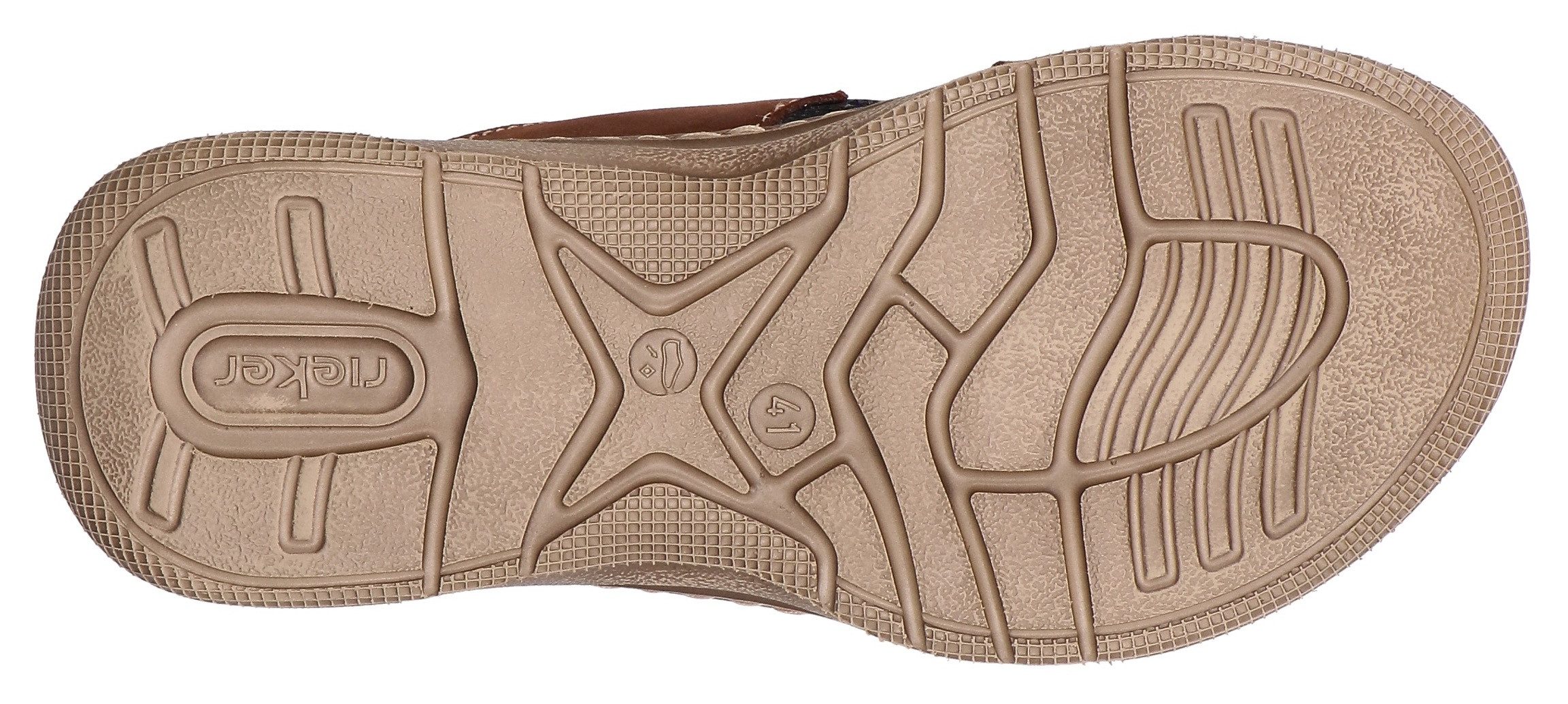 Rieker Pantolette Sommerschuh, Strandschuh, Urlaubsschuh mit Kreuzbandage