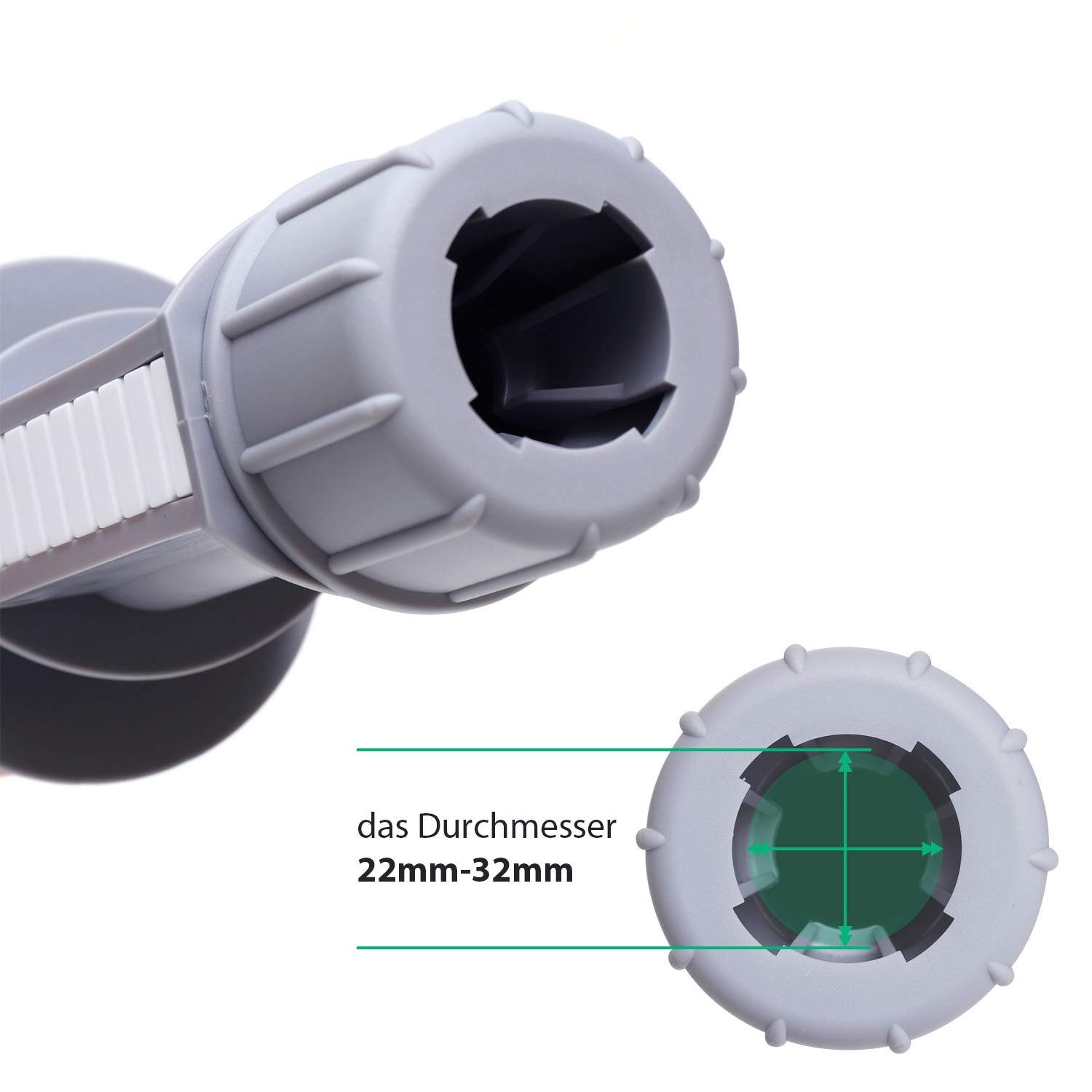 Sekey Bodendübel mit Oder für Grau Stöcke mm Ø Sonnenschirm Sonnenschirmhalter bis für Aufhängehaken, Strand 32 Erde