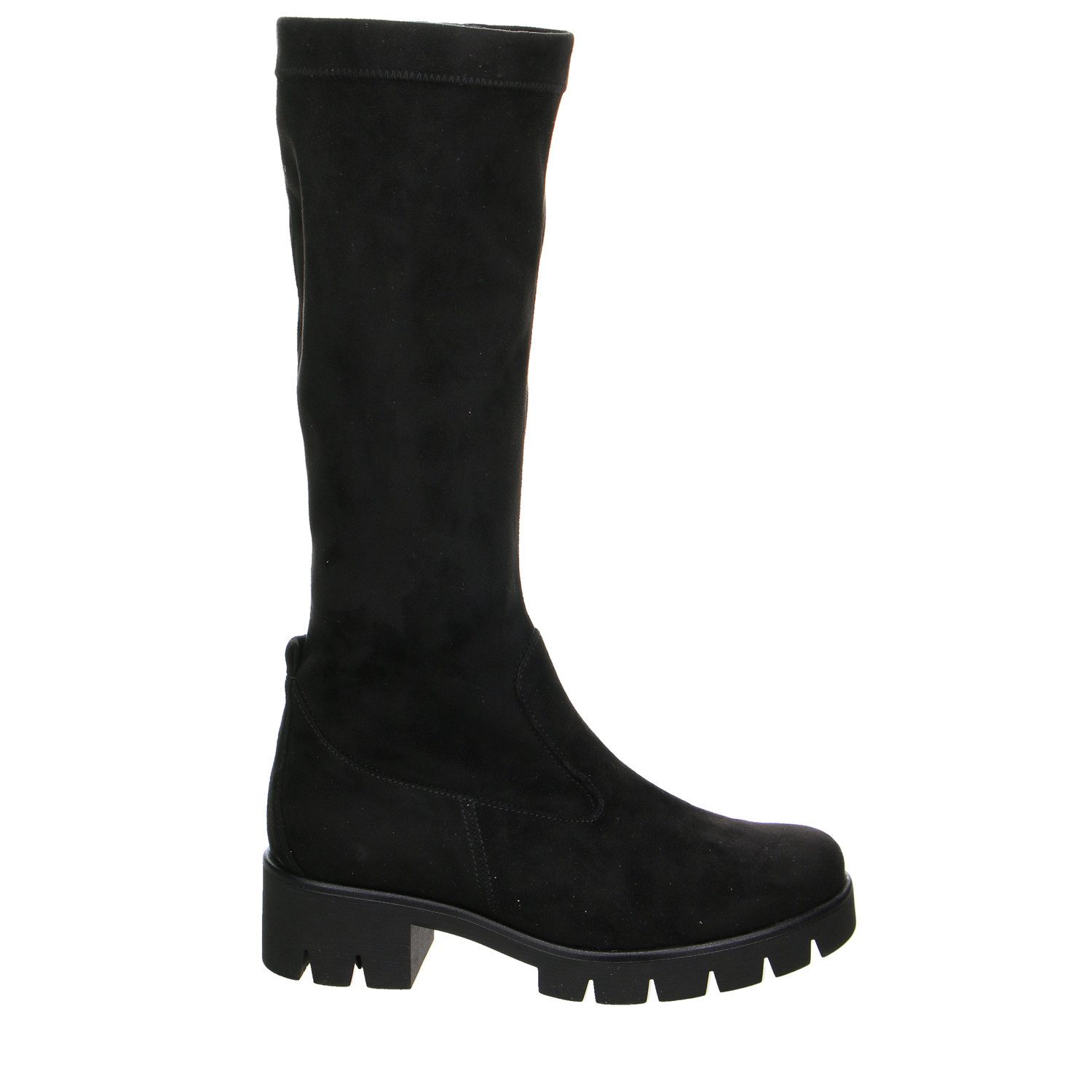 Gabor Comfort Gabor Fashion Velour Schaftstiefel schwarz Stiefelette günstig online kaufen