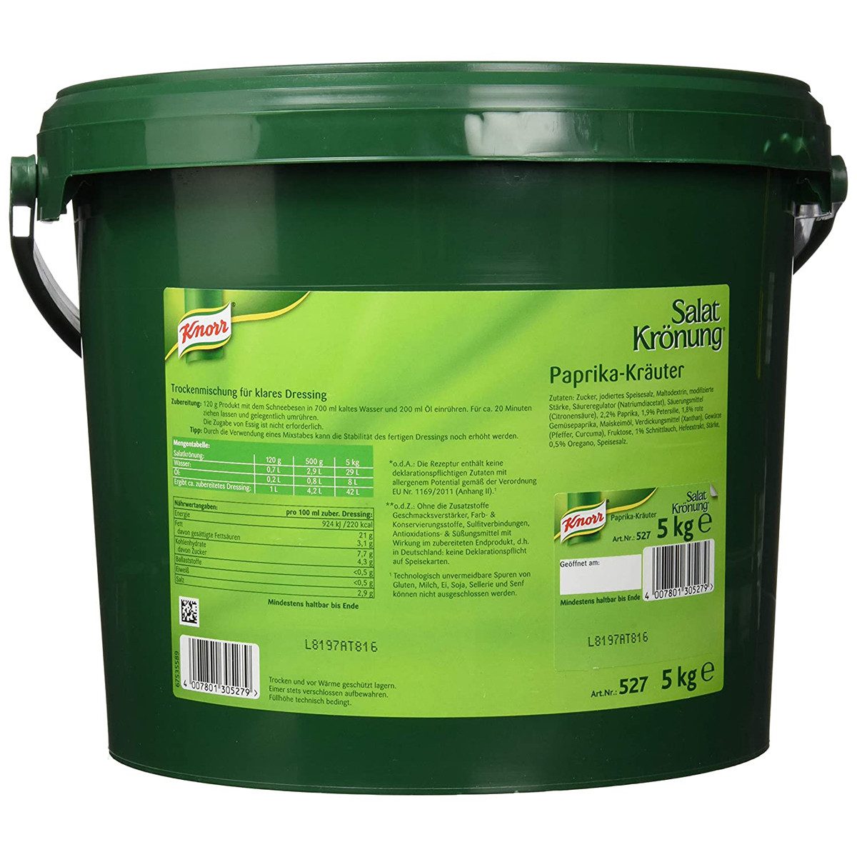 Knorr Saucen, Knorr Salatkrönung Paprika Kräuter Großpackung für Gastro 5000g