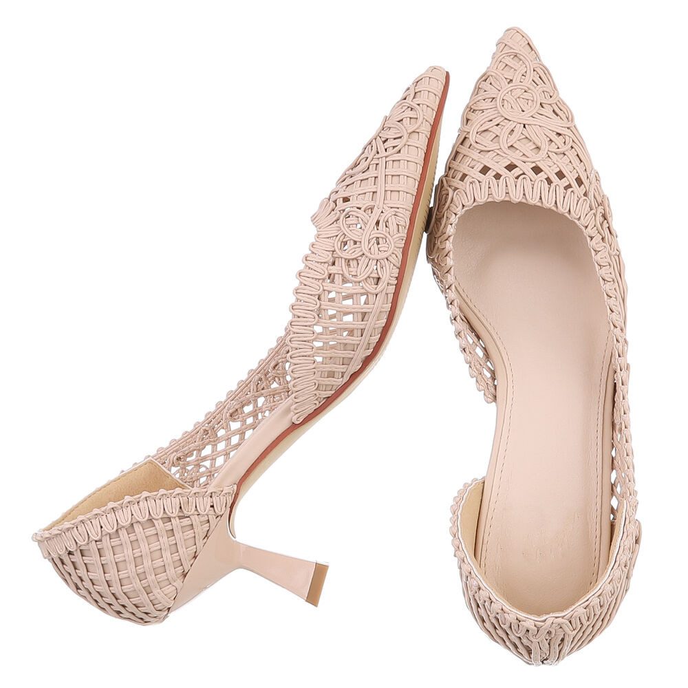 Ital-Design Elegante Pumps mit geflochtenem Design für Damen Pumps (8954239 günstig online kaufen