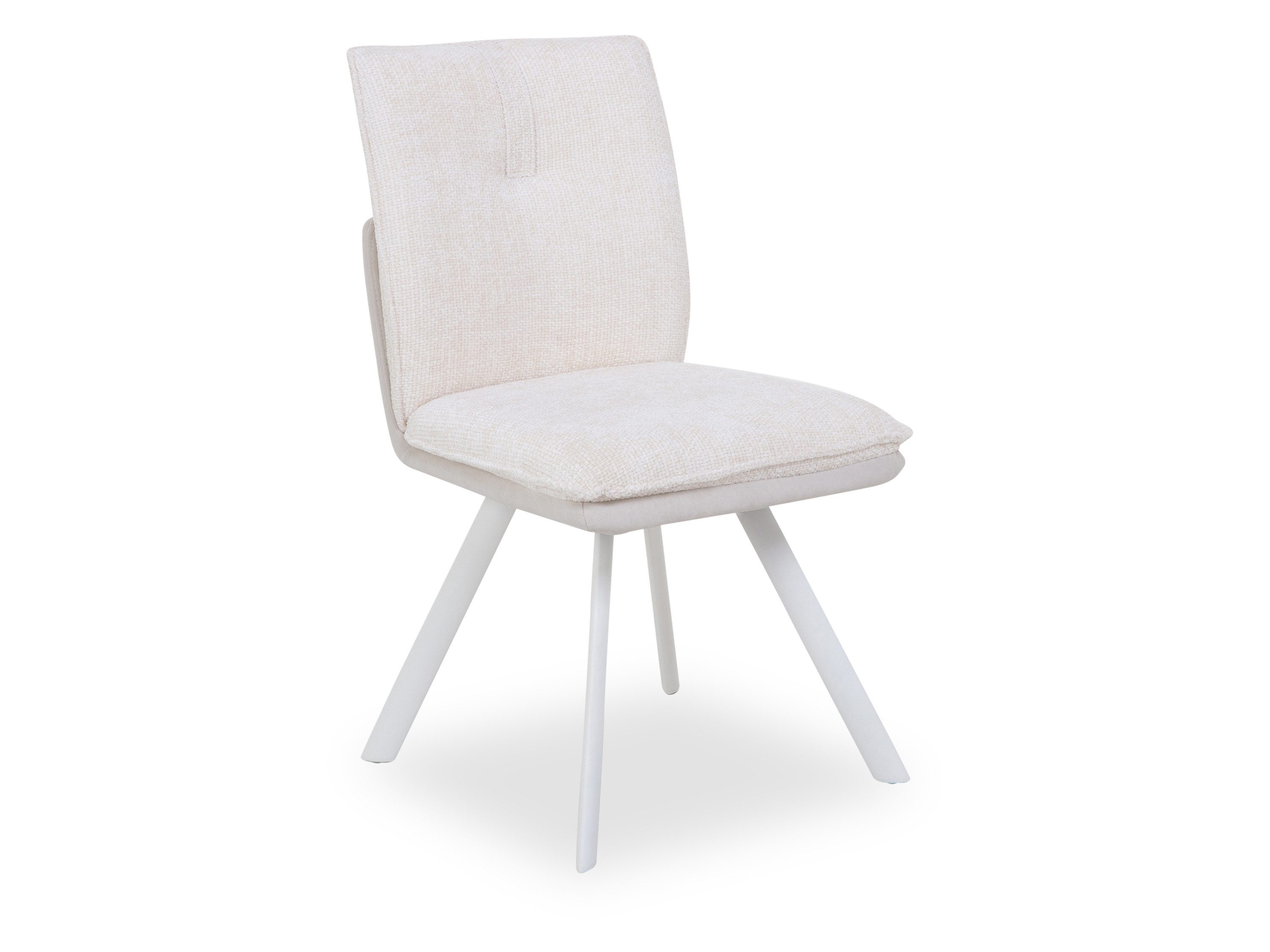 Esszimmerstuhl Polsterstuhl HARPER HARARE LBH 61x47x86 cm weiß Esszimmerstuhl