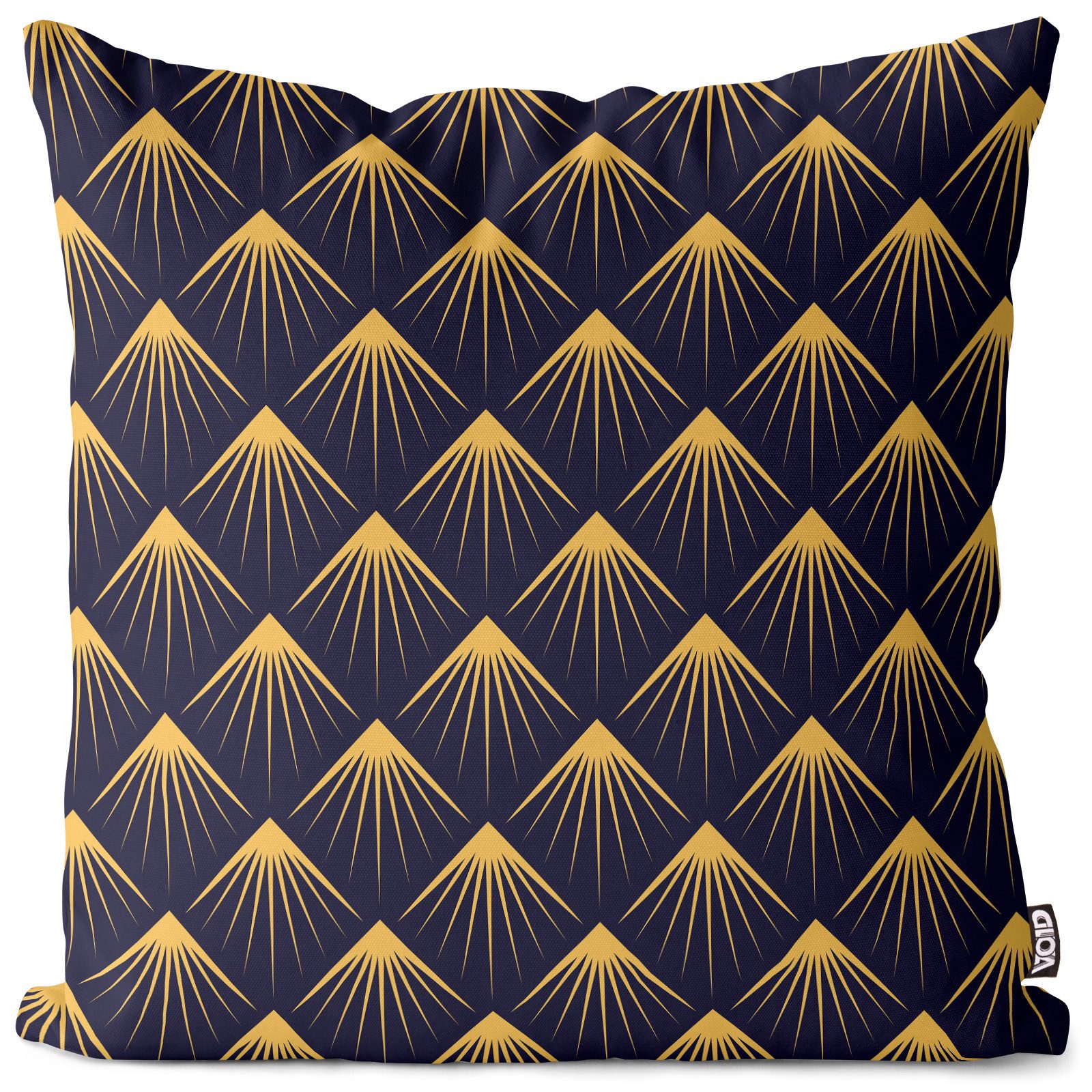 VOID Kissenhüllen, Art Deco Muster Blau Retro Kunst Luxus Wohnzimmer ration klassisch ge