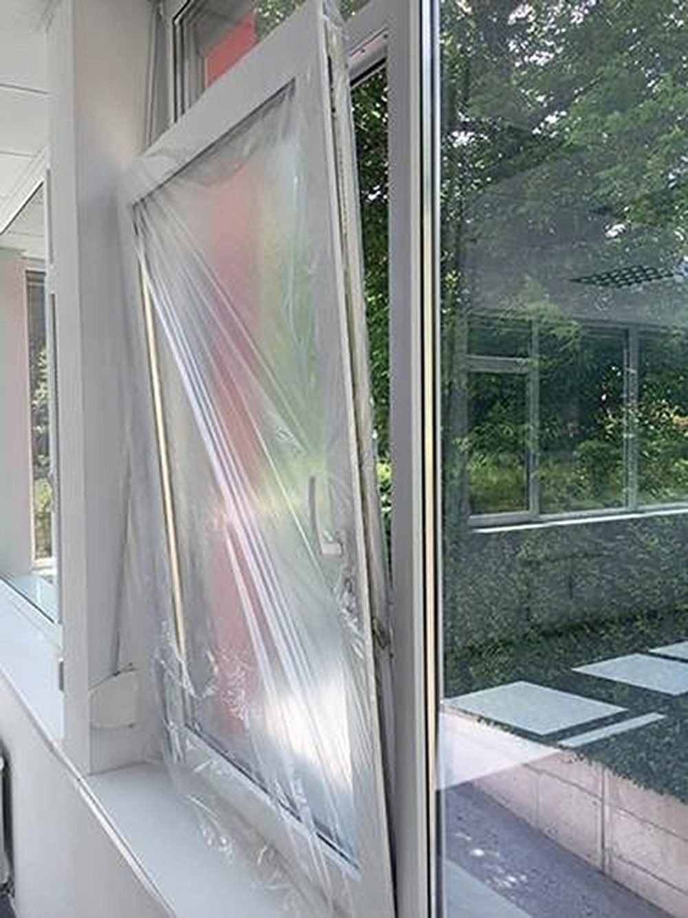 Fenster KIRCHNER FSH125160.1 Schutzhülle Simproflex Fensterschutz B.125cm tra