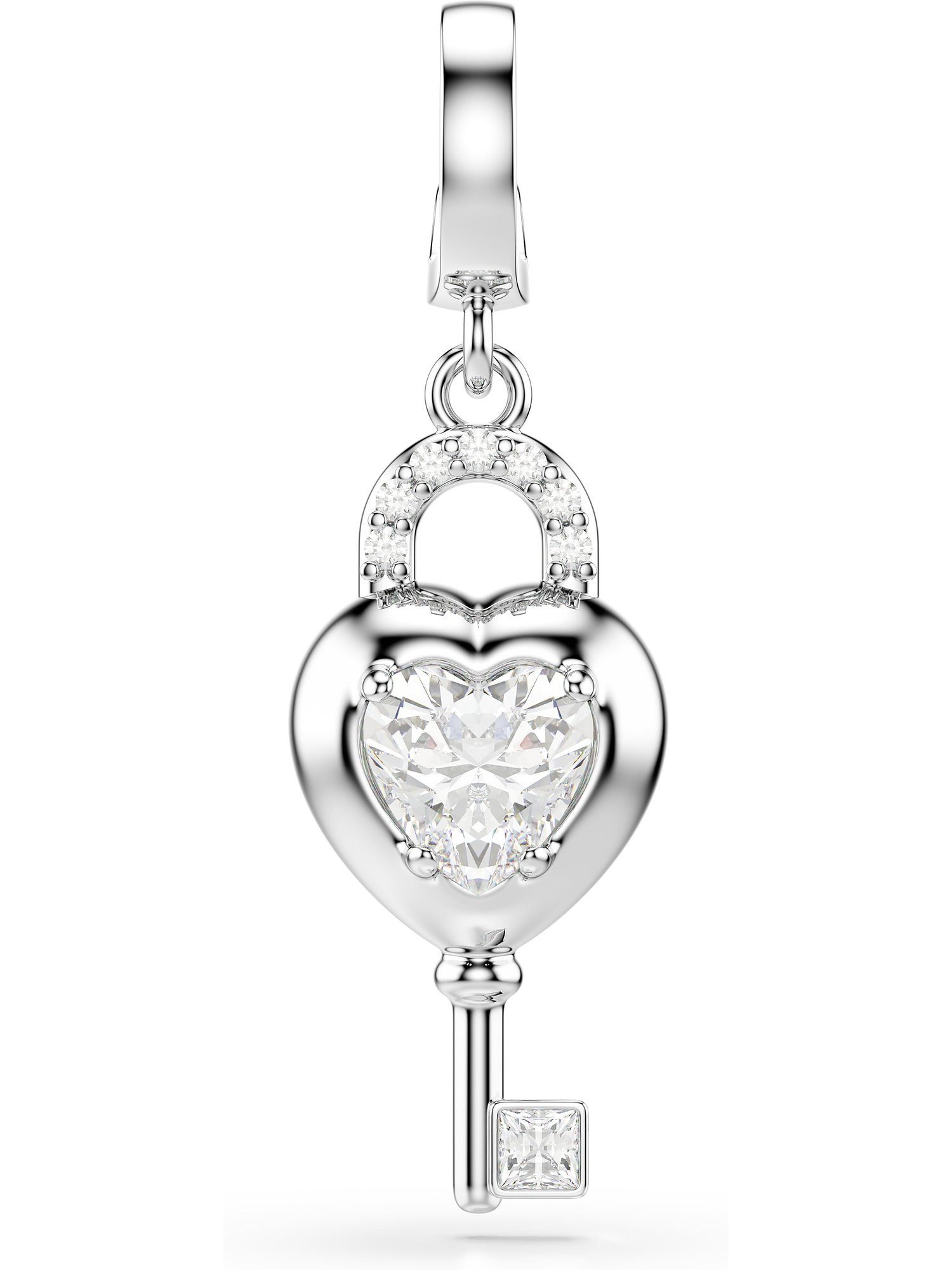 Kettenanhänger Swarovski Damen-Charm Metall 1 Swarovski-Kristall