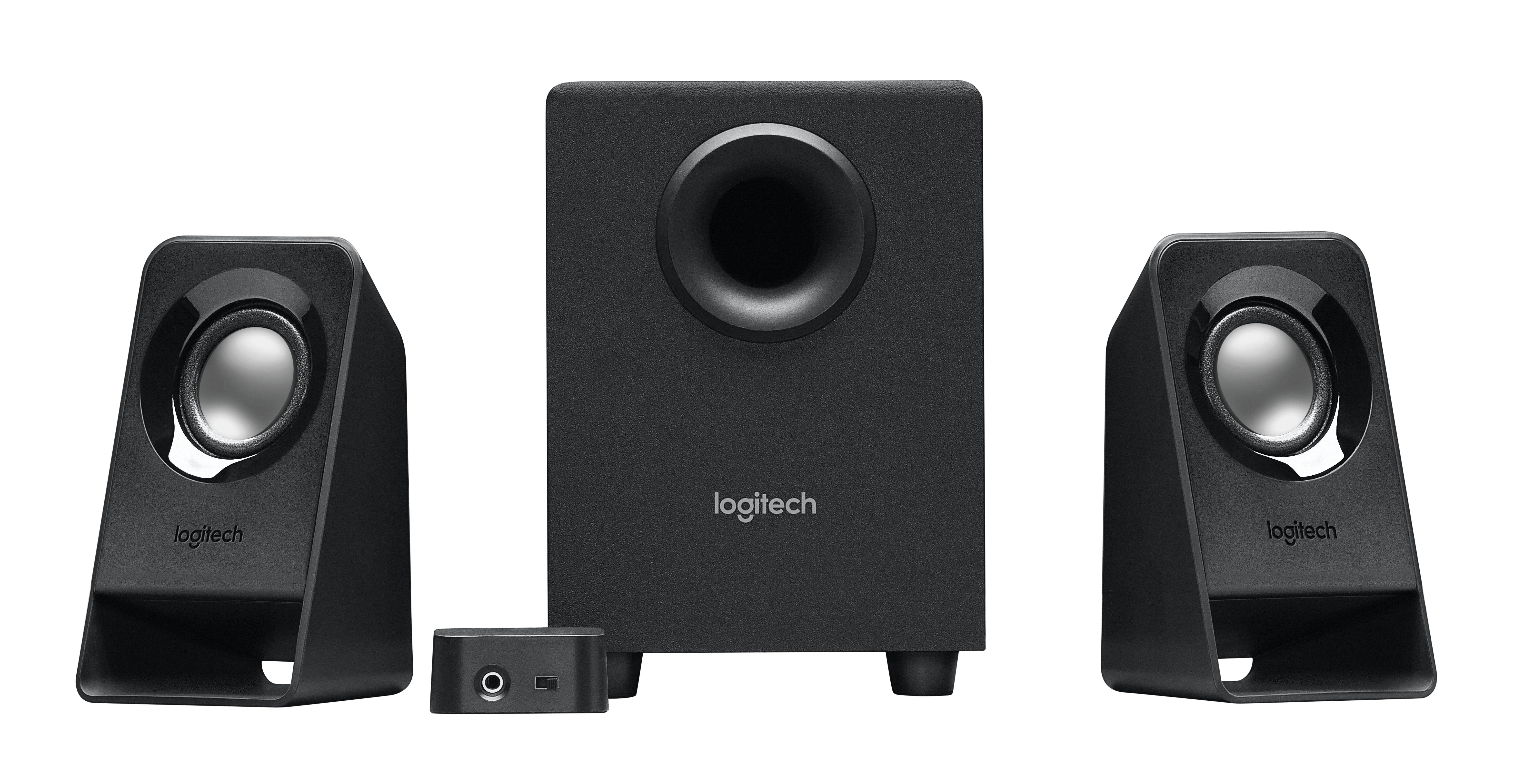 Logitech Z213 2.1 Lautsprecher (7 W), 7 W effektiv RMS / 14 W  Spitzenleistung