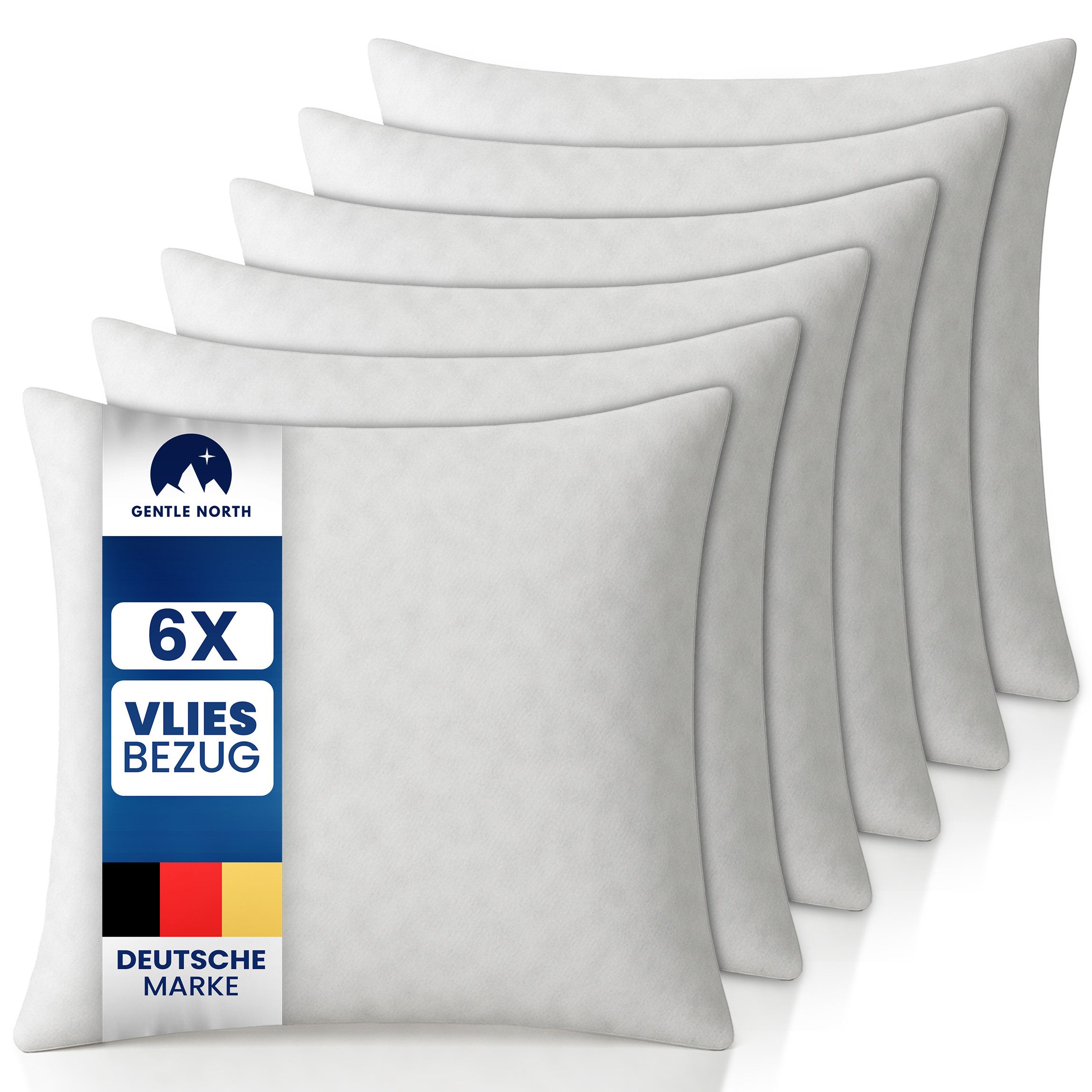 Gentle North Microfaserkissen Kopfkissen Set 2er 4er 6er – Deko- & Füllkissen – Waschbar 40°C