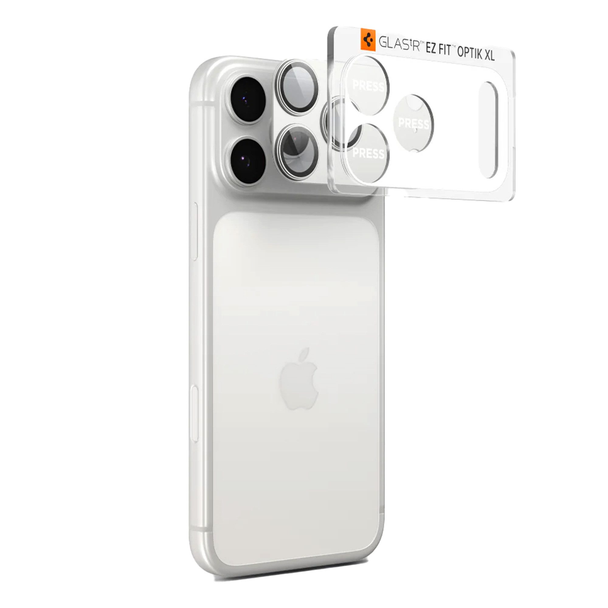Spigen Displayschutzglas Spigen GLAStR EZ Fit Optik Kameraschutz Apple iPhone 17 Pro - Silver, 1 Stück – Bild 2 von 5