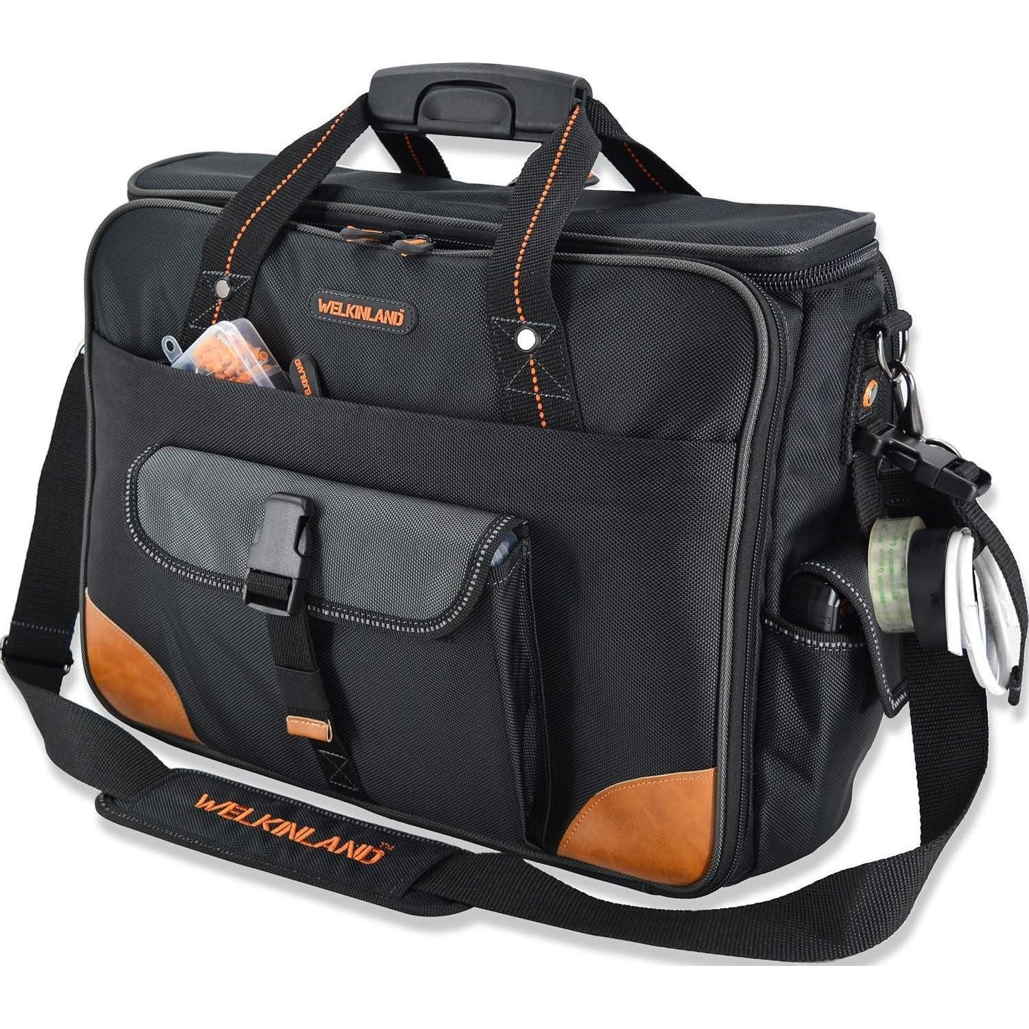 LuxusKollektion Werkzeugtasche Werkzeugtasche Elektriker 88 Fächer Laptopfach 17 Zoll wasserdicht