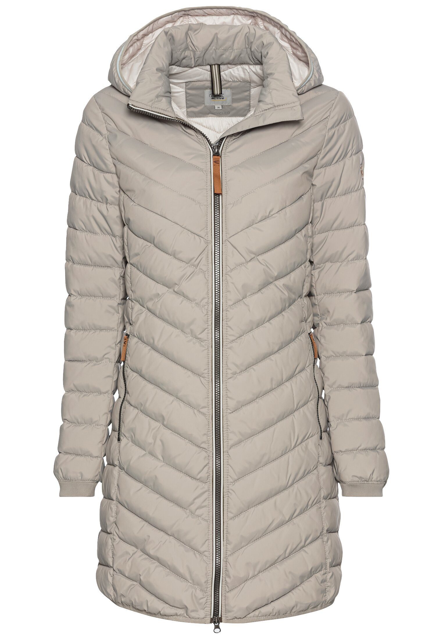 camel active Steppmantel Steppmantel mit Fischgrat-Muster günstig online kaufen