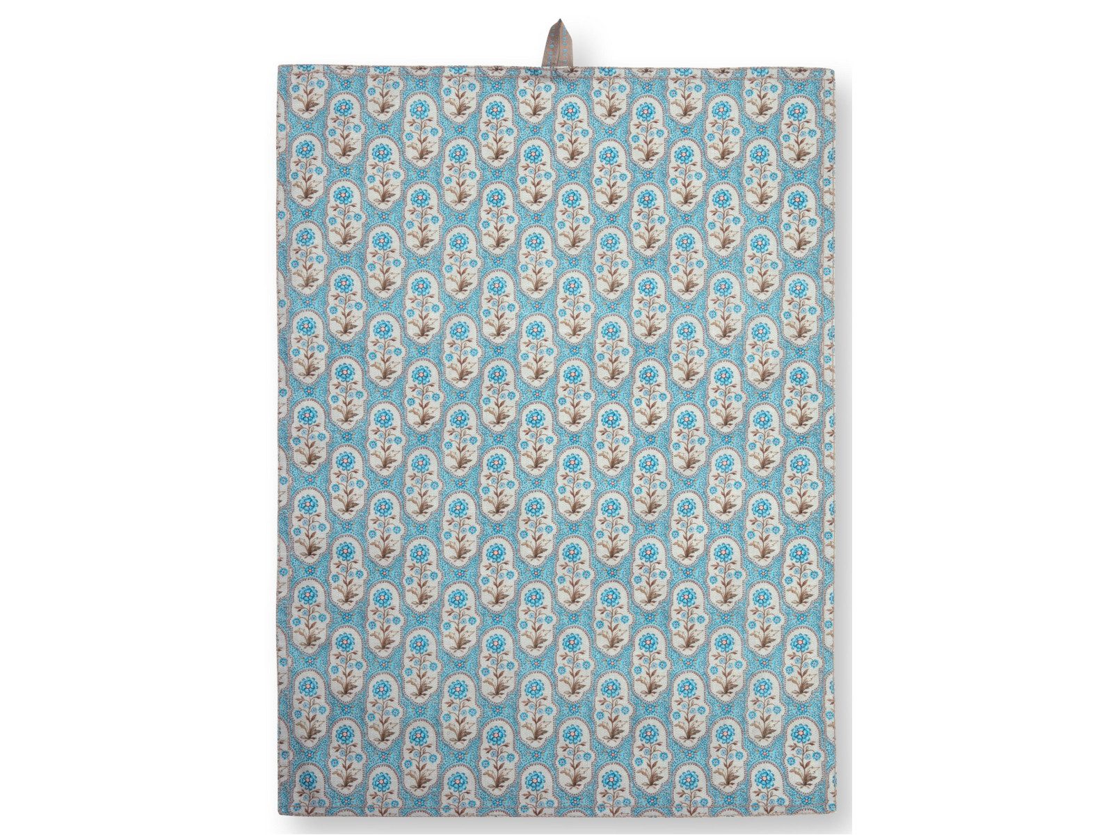 PiP Studio Geschirrtuch Blooming Tales Bustani-Pashmina Khaki-Blue Geschirrtuch 50x70cm 2St.