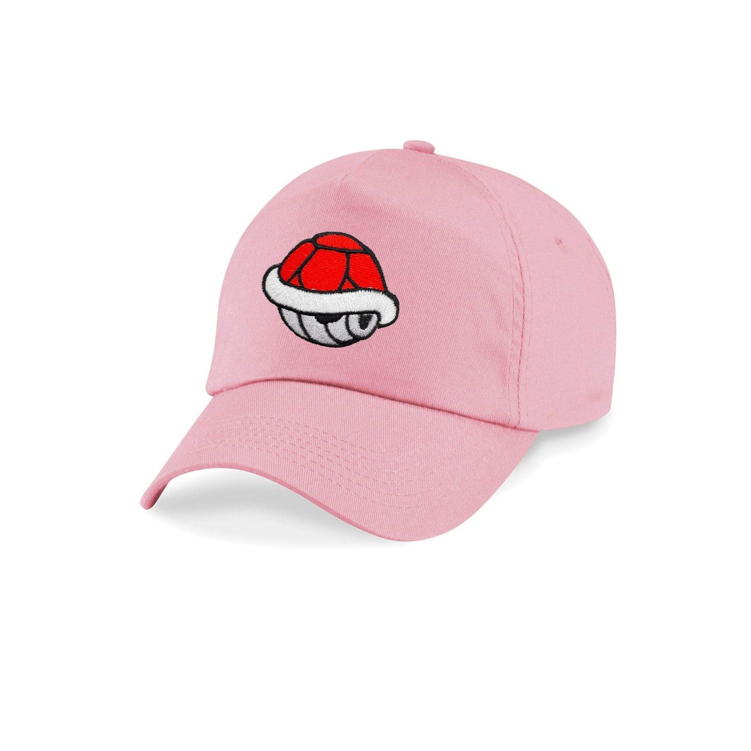Blondie & Brownie Baseball Cap Kinder Baseballcap mit rotem Schildkrötenpanzer Patch Pixel Panzer mit markanter Optik
