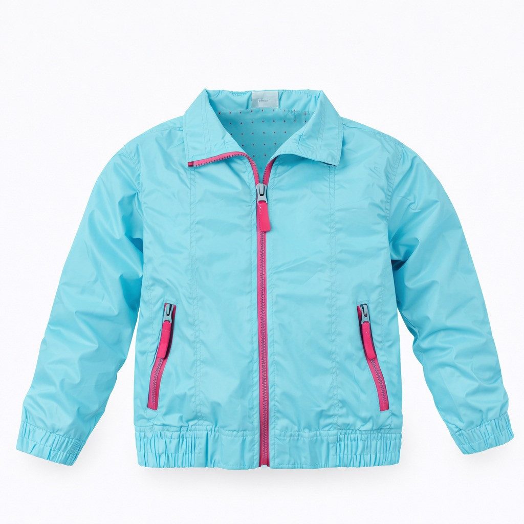 Sommerjacke Regenjacke Kinder Regenjacke Wetter Blouson türkis/blau Reinflex