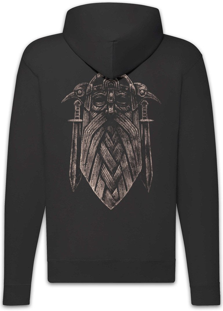 Urban Backwoods Sweatjacke Odhin IX Zipper Hoodie Wölfe Thor Paganismus Wikinger Tyr Heidentum (1-tlg) Mjölnir Loki Midgard Vikings