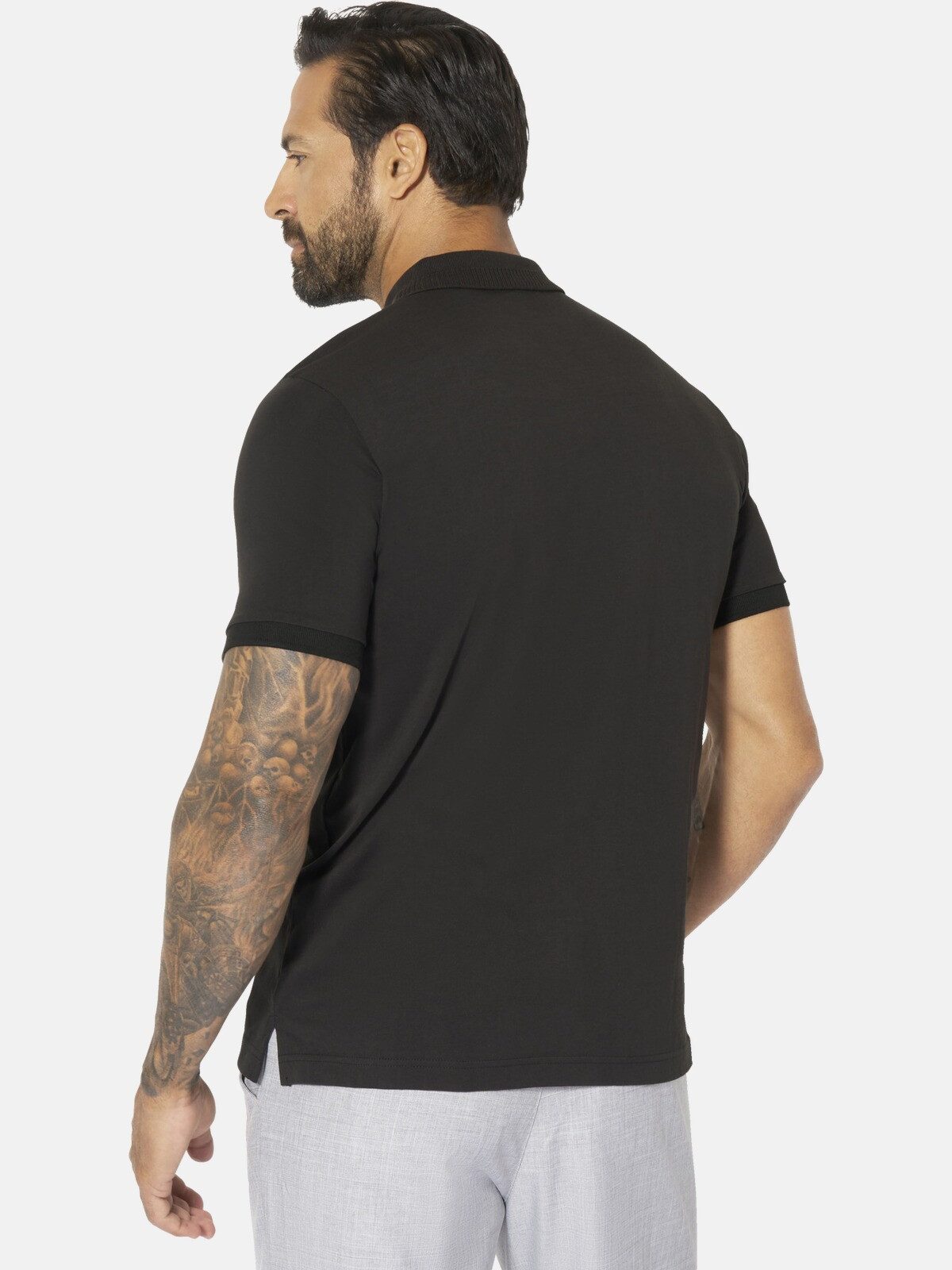 Jan Vanderstorm Poloshirt MAUNOR mit Schlitze & Ärmelbündchen – Bild 2 von 4