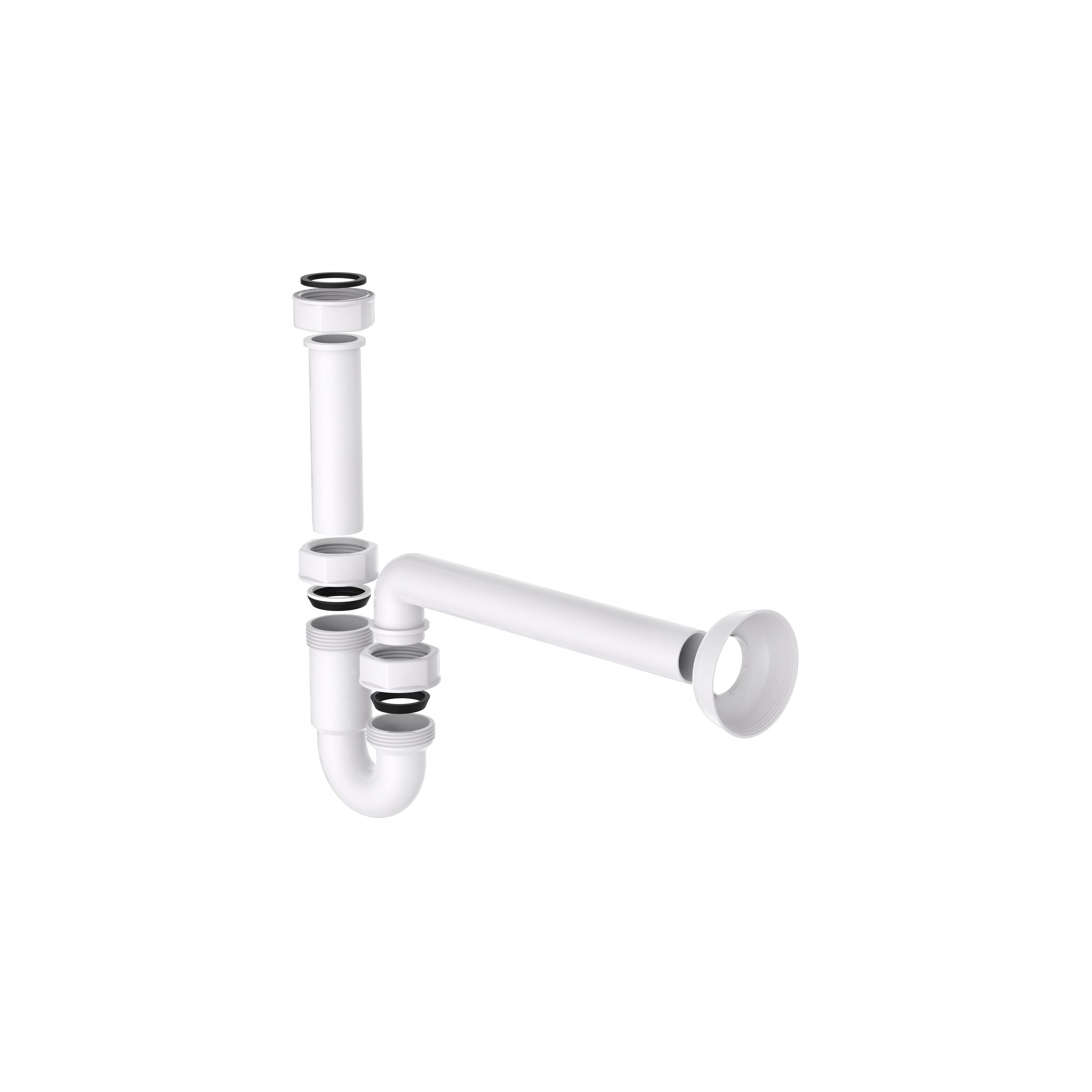 Kirchhoff Siphon ECO-SAVE, Röhrensiphon, Grau, 1 1/4" x 32 mm