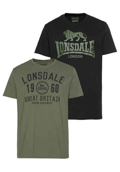 Lonsdale T-Shirt BANGOR (Packung, 2-tlg., 2er-Pack)