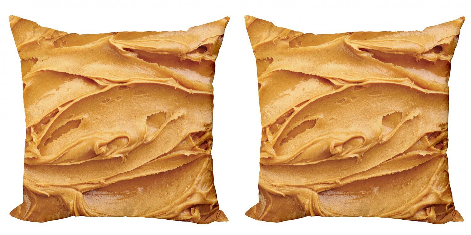 (2 Erdnussbutter Abakuhaus Frühstück Stück), Digitaldruck, Amerikanisches Accent Modern Doppelseitiger Kissenbezüge
