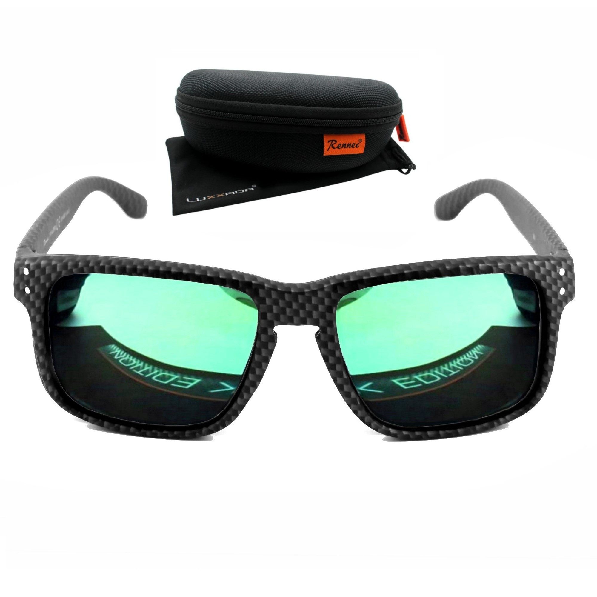 Rennec Sonnenbrille (Marken Sonnenbrille Herren Rechteckig Verspiegelt mit günstig online kaufen