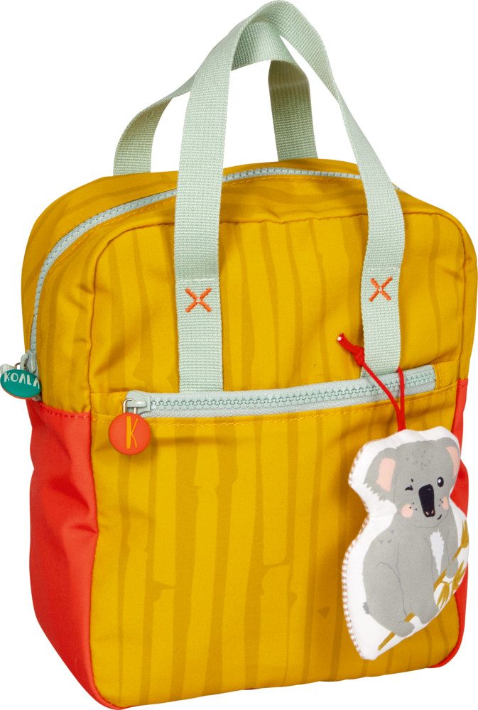 COPPENRATH DIE SPIEGELBURG Kinderrucksack Rucksack Koala, gelb - Kleine Freunde (Set, 1-tlg., 1), mit elastischem Trinkflaschenhalter innen