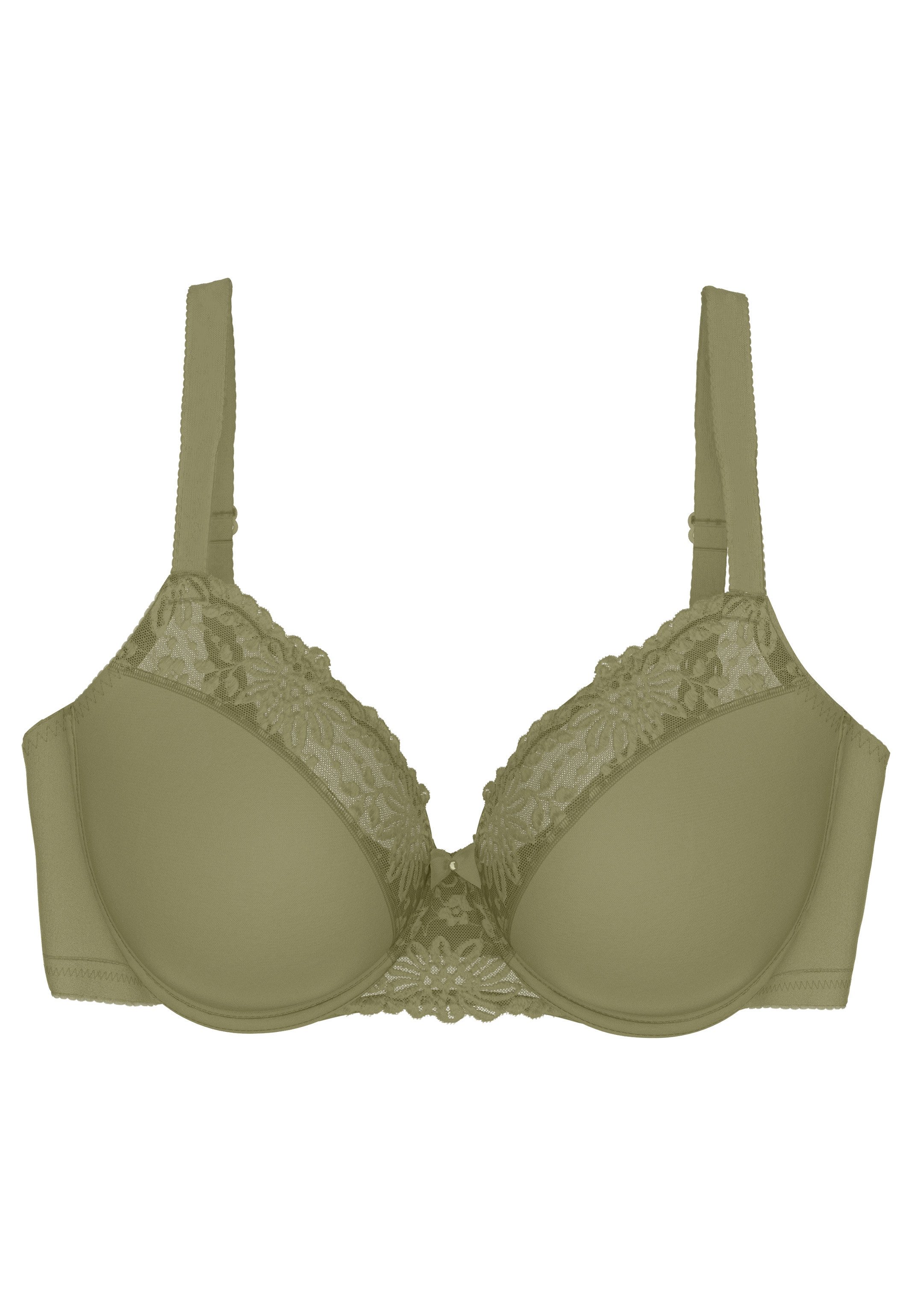 Triumph Minimizer-BH Ladyform Soft T W01 (1-tlg) Minimizer-BH - Blickdicht - Spitzeneinsätze für feminine Details