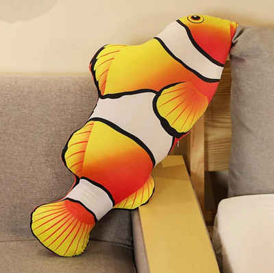 Tinisu Kuscheltier Clownfisch Kuscheltier - 30 cm Plüschtier Fisch Stofftier