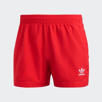 adidas Originals Shorts 3-Stripes Swim Shorts - Red / White