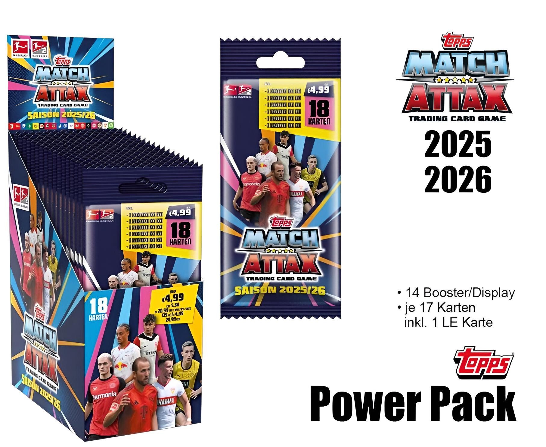 Topps/Merlin Sammelkarte 2025-26 Match Attax Bundesliga (Power Pack) DE