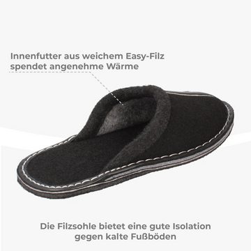 filsko Ogre Elegante Filz Hausschuhe Pantoffeln Gummi oder Filz Hausschuh Thermoplastischer Gummi