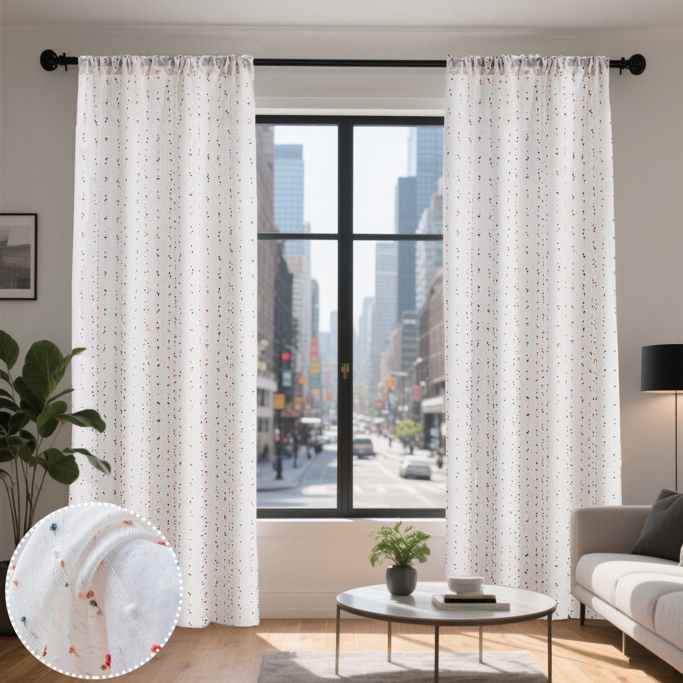 BTTO V&G Gardine Voile Gardinen Bunte günstig online kaufen