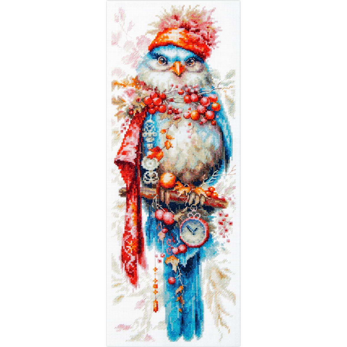 Magic Needle Kreativset Tovernaald geteld kruissteekpakket "Tijd van Wonderen", 14x38cm, (embroidery kit by Marussia)