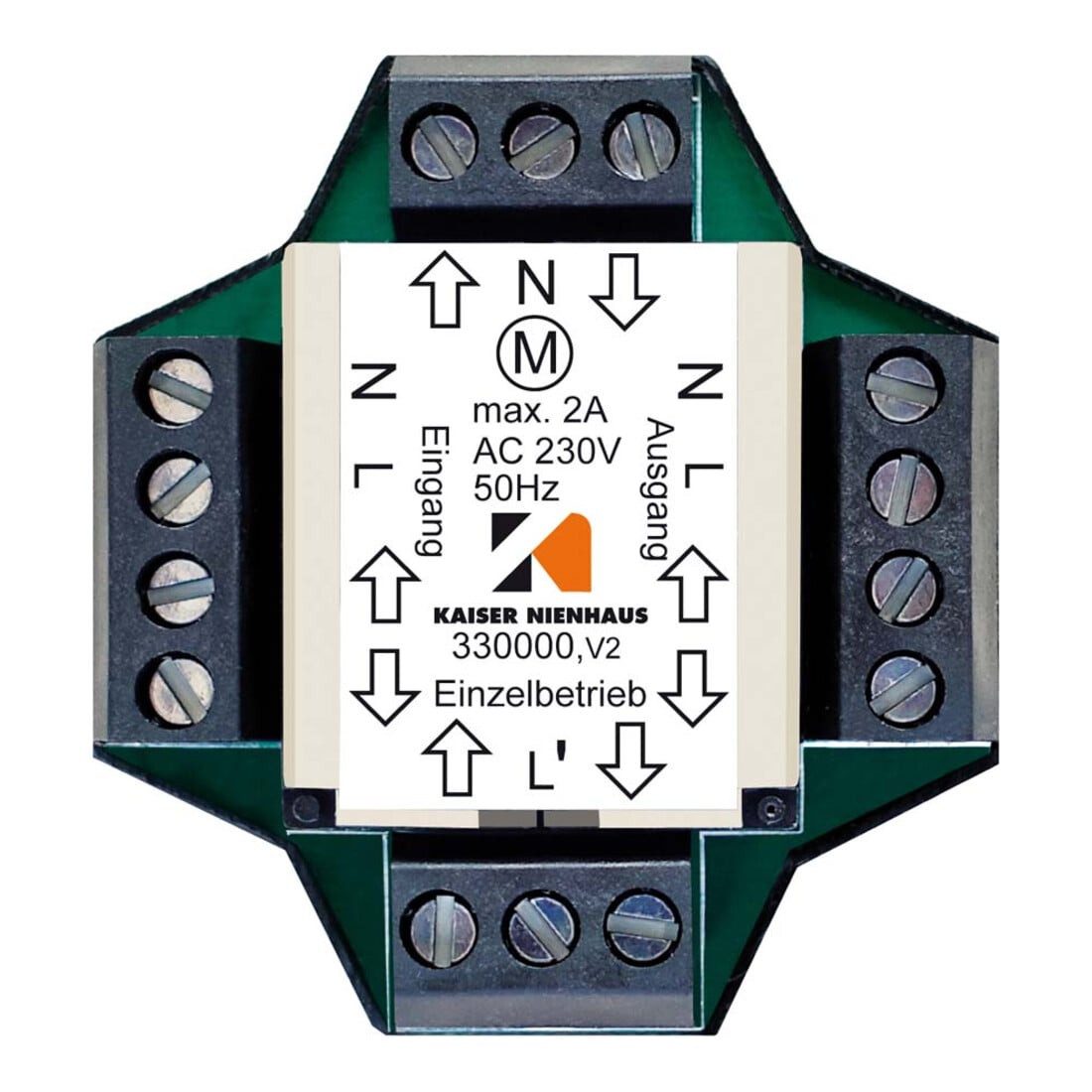 Kaiser Nienhaus Kaiser Nienhaus Mehrfachsteuerrelais EB 230V f. 2 Motoren 330000 Smart-Home-Steuerelement