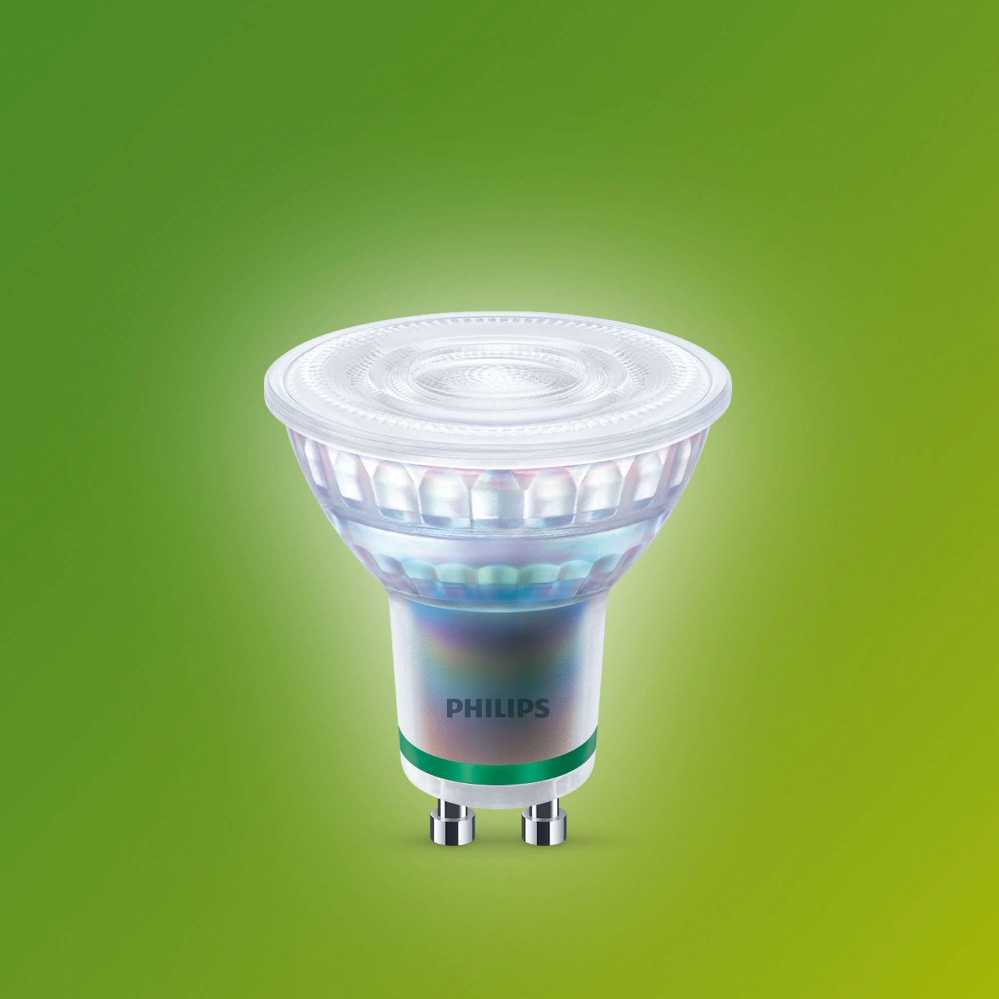 Philips LED-Leuchtmittel Ultraeffiziente LED GU10 Spots, 6er-Pack, 50 W, warmweißes Licht, GU10, 6 St., Warmweiß, flimmerfrei, EyeComfort, lange Lebensdauer