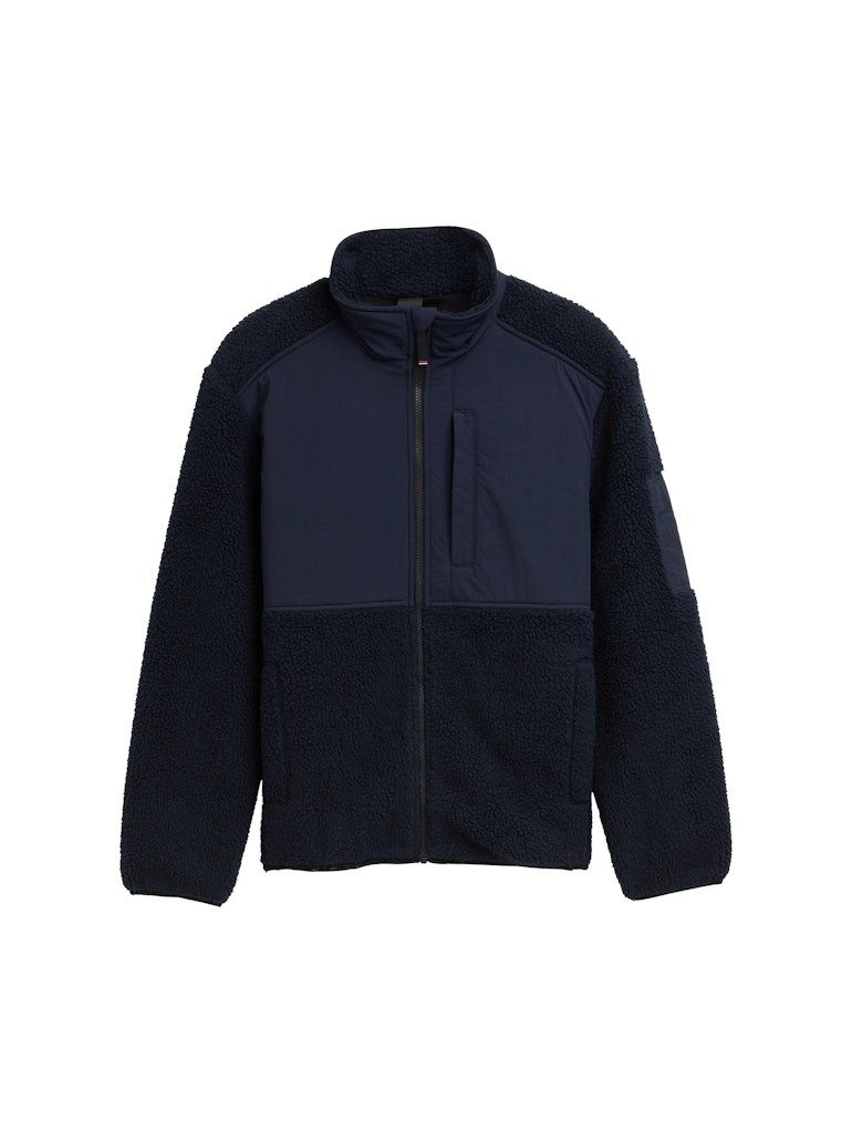 TOM TAILOR Strickfleecejacke Teddy Jacke Weich, wärmend und besonders angenehm