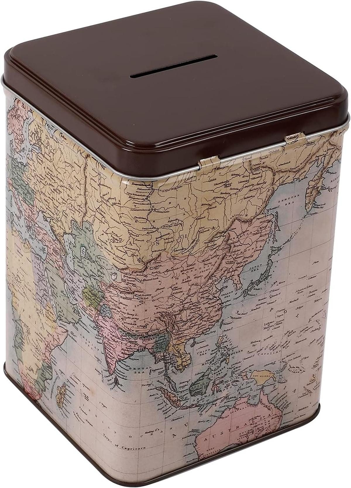 I-TOTAL Spardose I-TOTAL® Spardose mit Vorhängeschloss Sparbüchse aus Metal günstig online kaufen