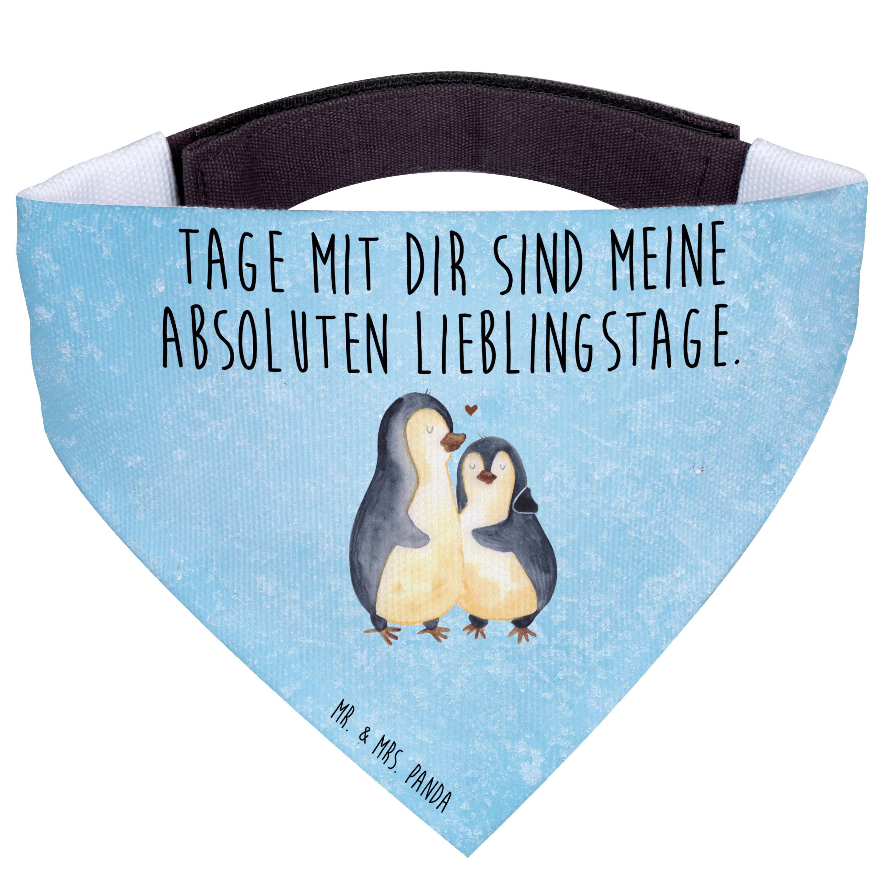 Mr. & Mrs. Panda Hundefliege Pinguin umarmen, Hundehalstuch M, Eisblau, Liebe, Halstuch, Hunde, Ho, Polyester