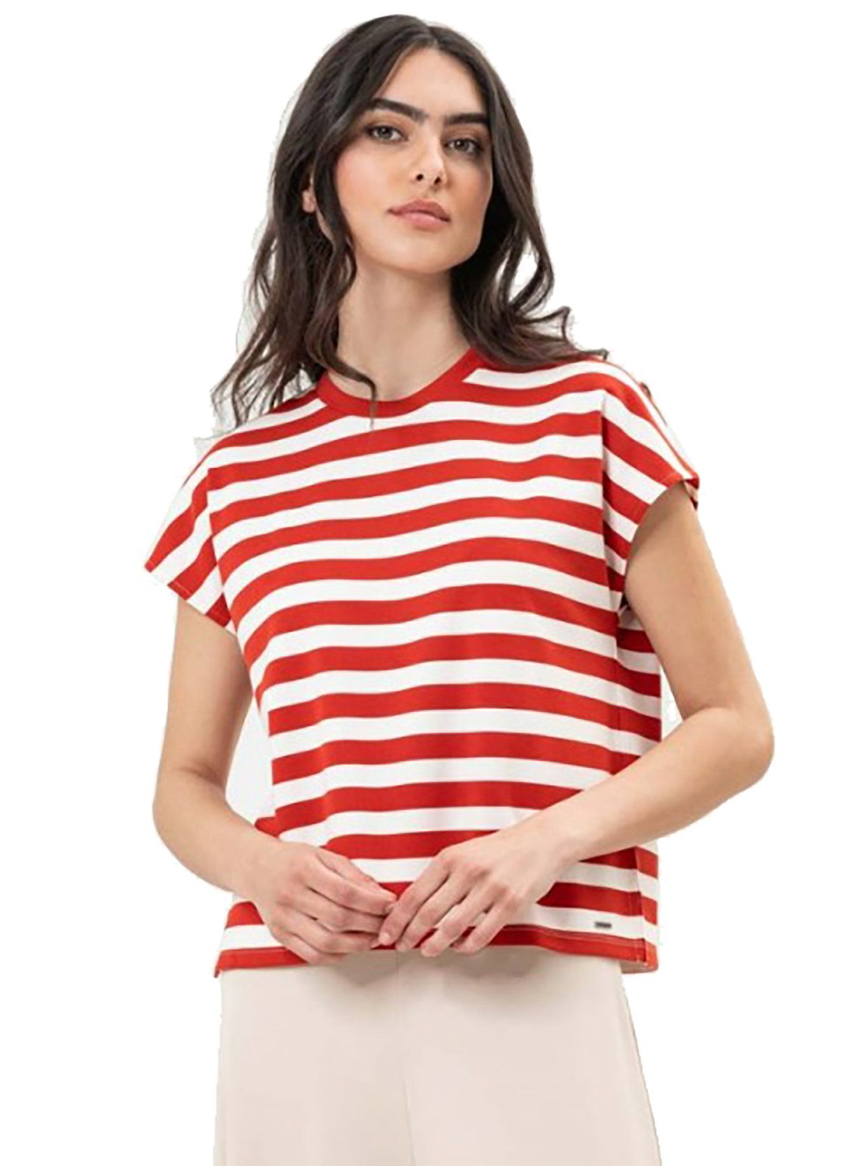 Herrlicher Kurzarmshirt Luciana T-Shirt gestreift günstig online kaufen