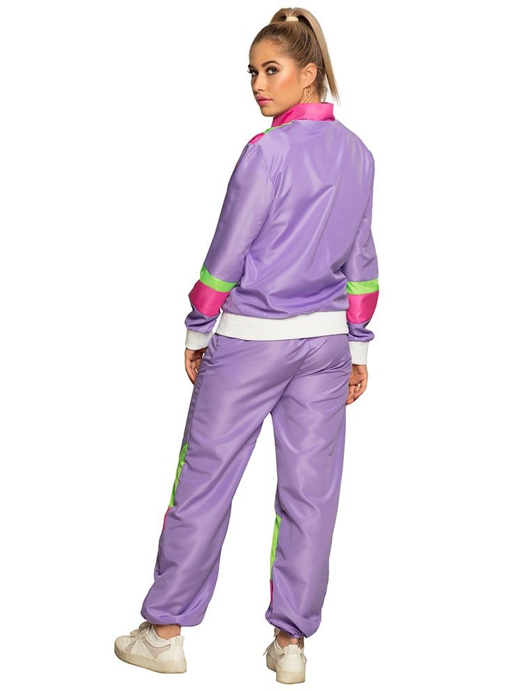 Boland Partyanzug Jogging-Retrokostüm für Damen 80er Bad Taste bunt günstig online kaufen