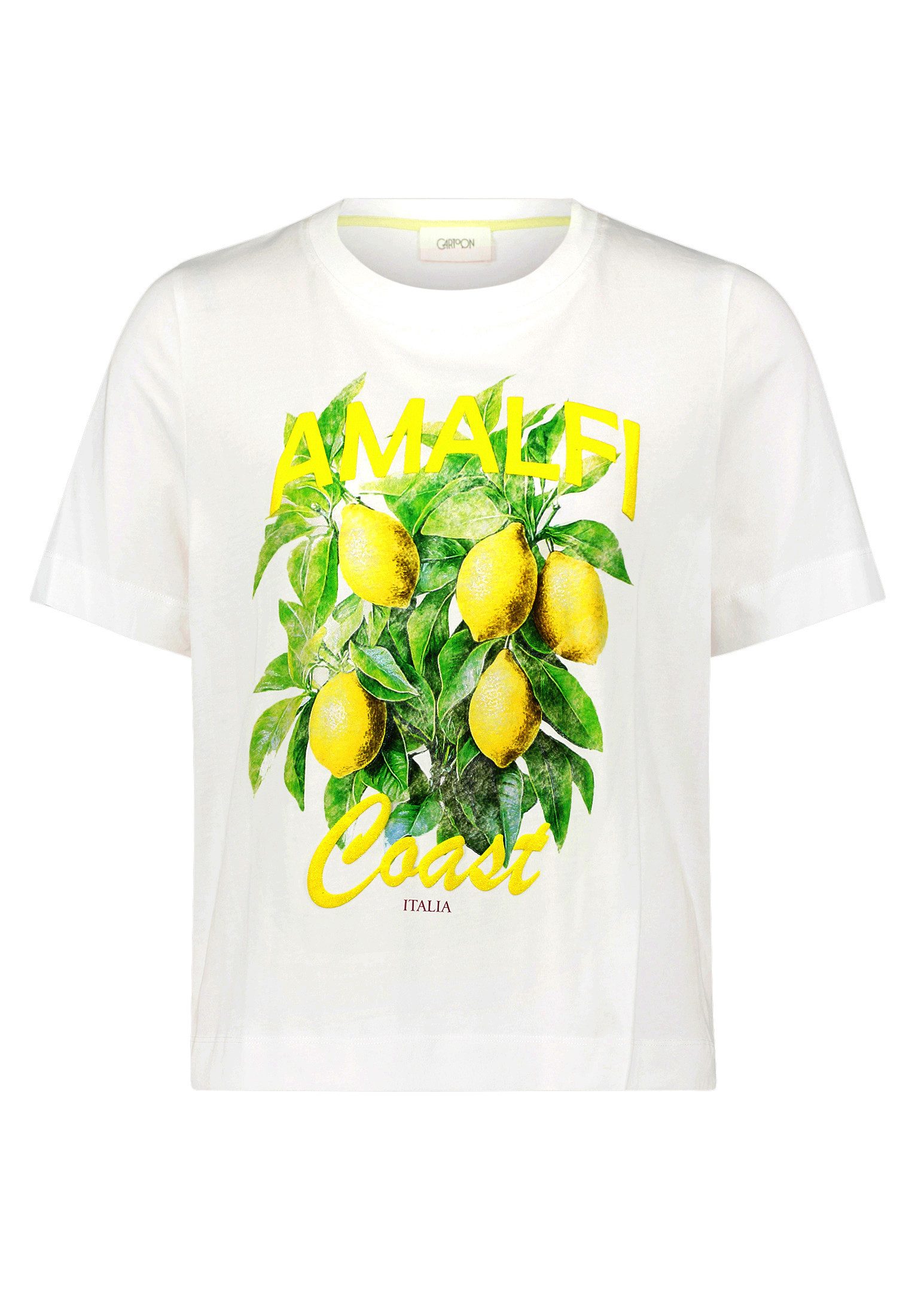 Cartoon Kurzarmshirt Damen mit Rundhalsausschnitt (1-tlg)